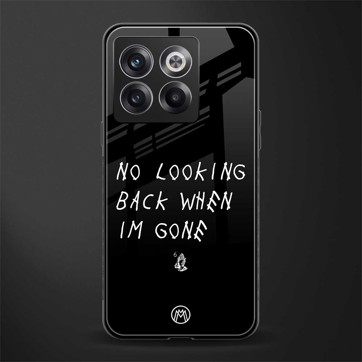 no looking back back phone cover | glass case for oneplus 10t