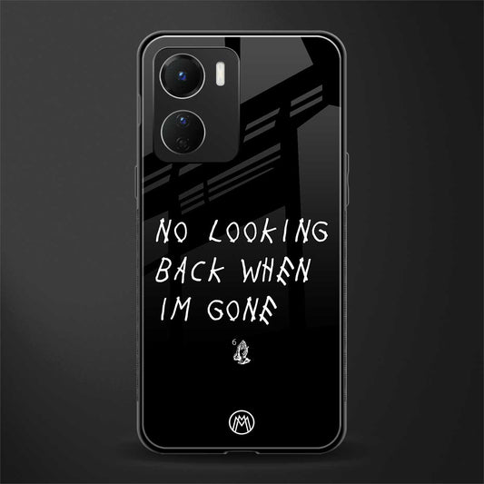 no looking back back phone cover | glass case for vivo y16