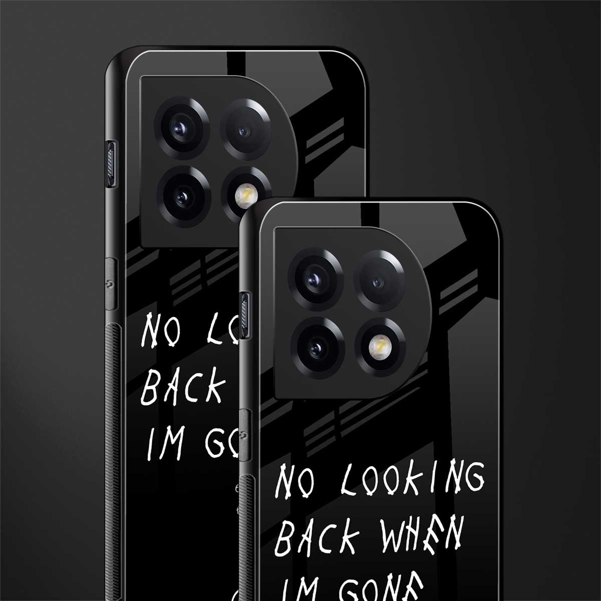 no looking back back phone cover | glass case for oneplus 11