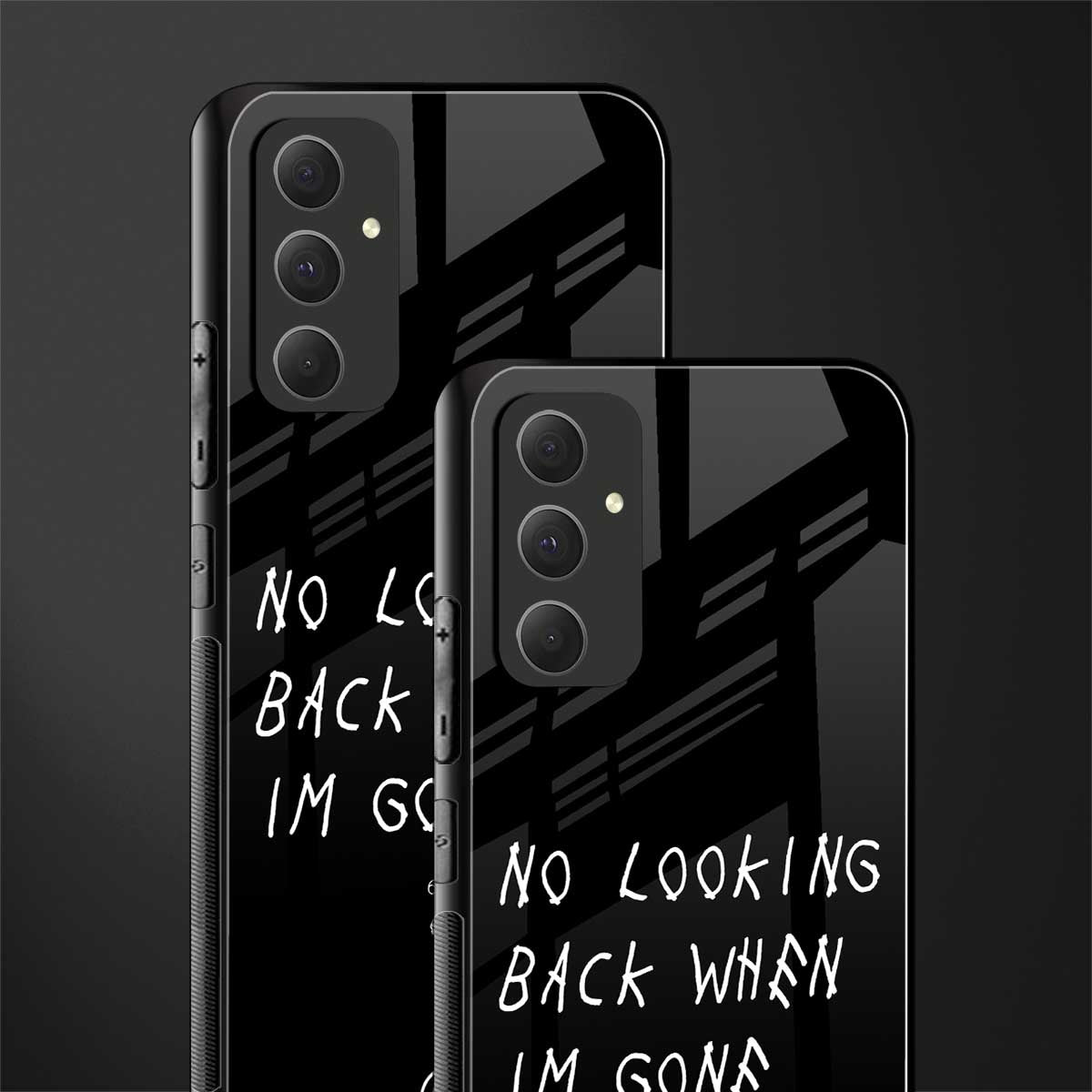 no looking back back phone cover | glass case for samsung galaxy a54 5g