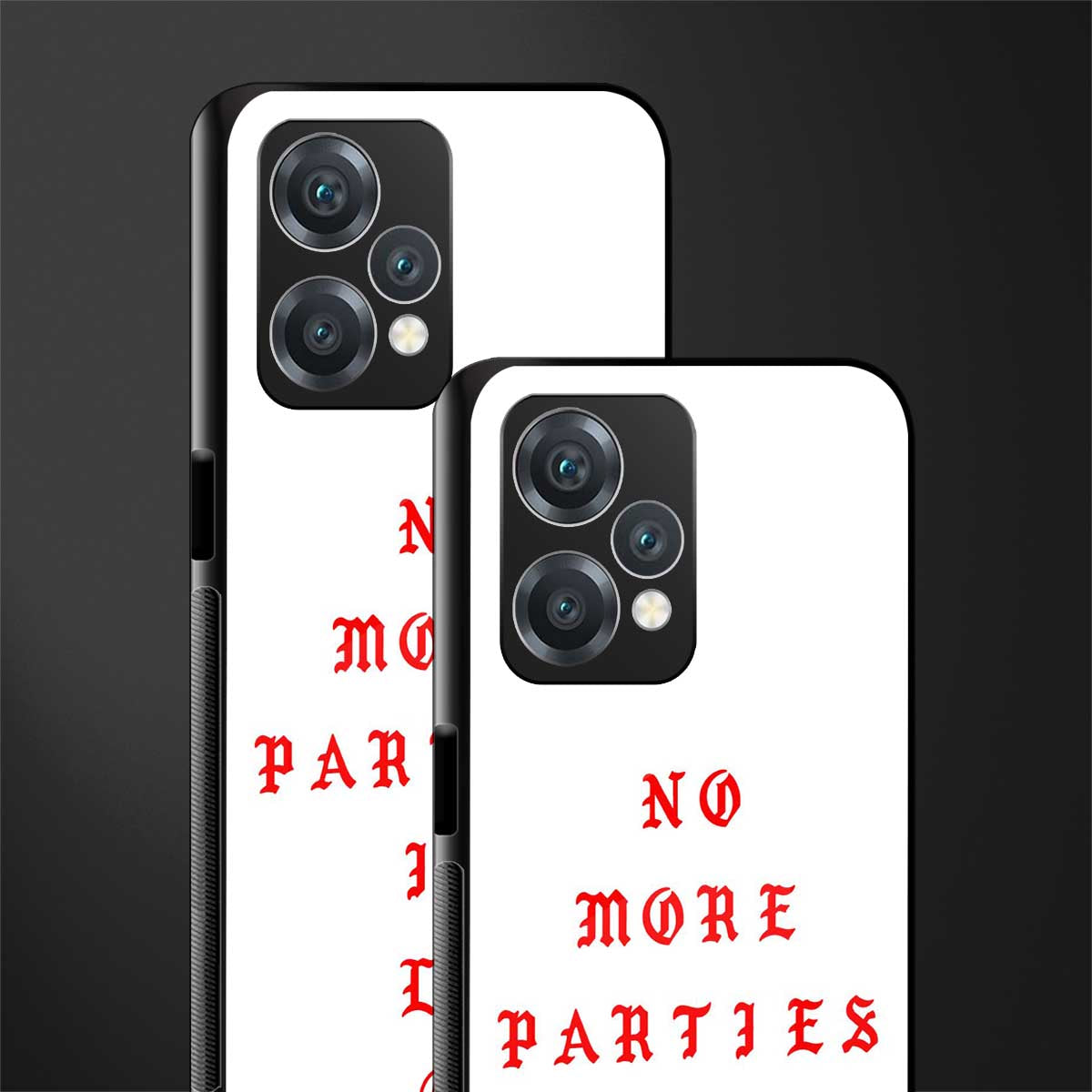 no more parties in la back phone cover | glass case for realme 9 pro 5g