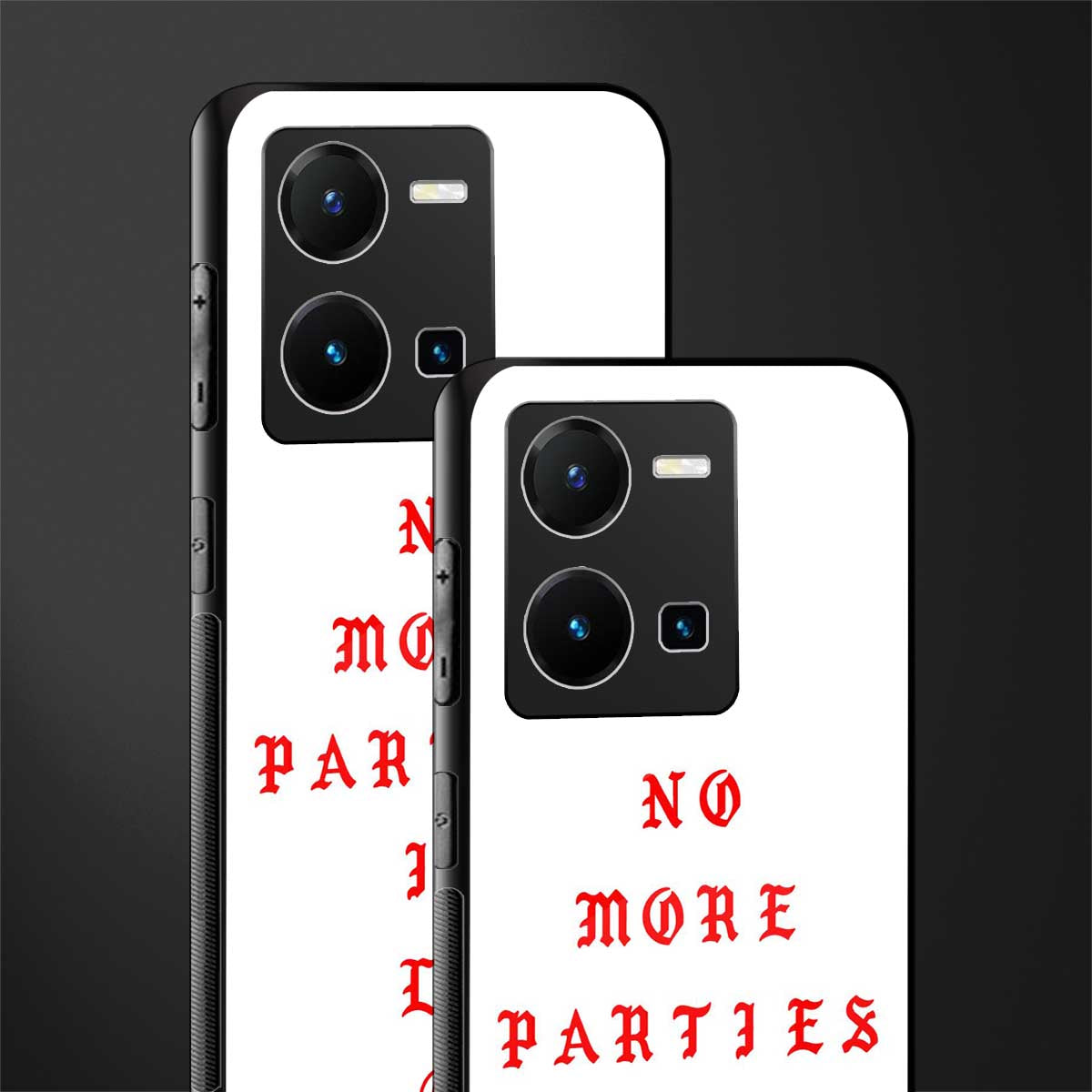 no more parties in la back phone cover | glass case for vivo y35 4g
