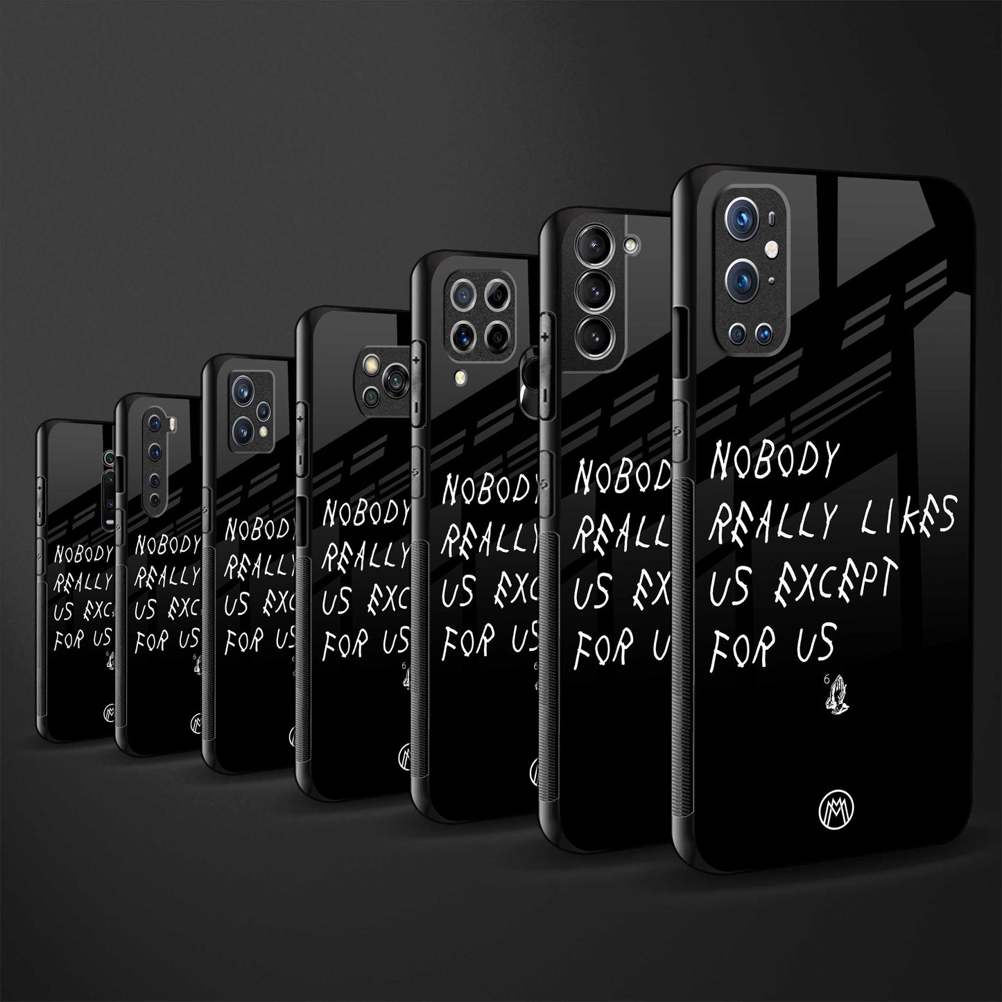 nobody likes us back phone cover | glass case for vivo v25-5g