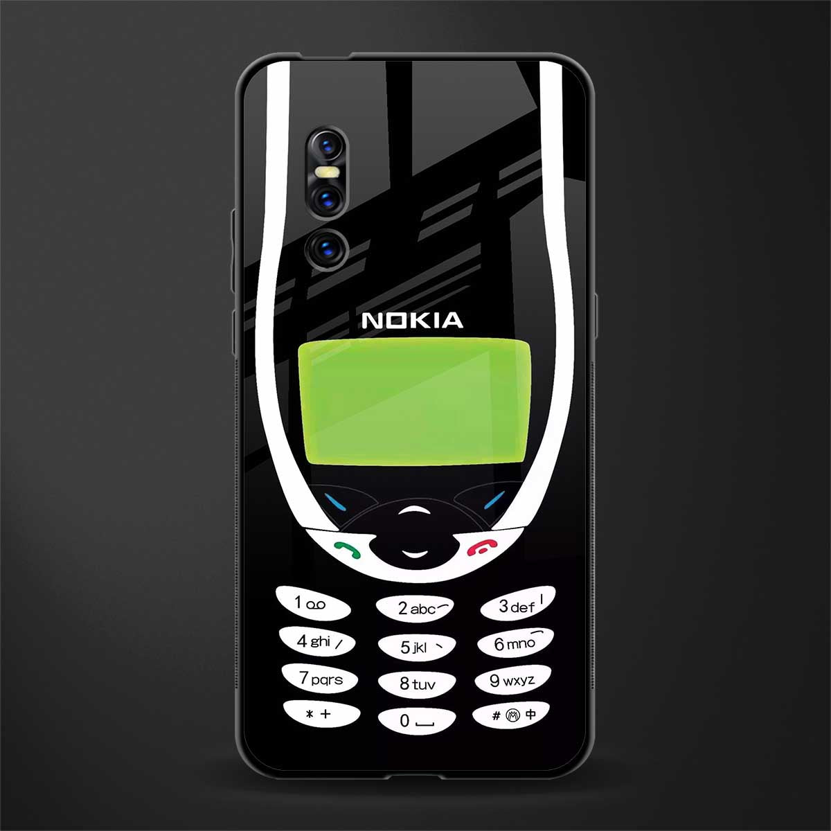 nokia 3310 vintage glass case for vivo v15 pro image