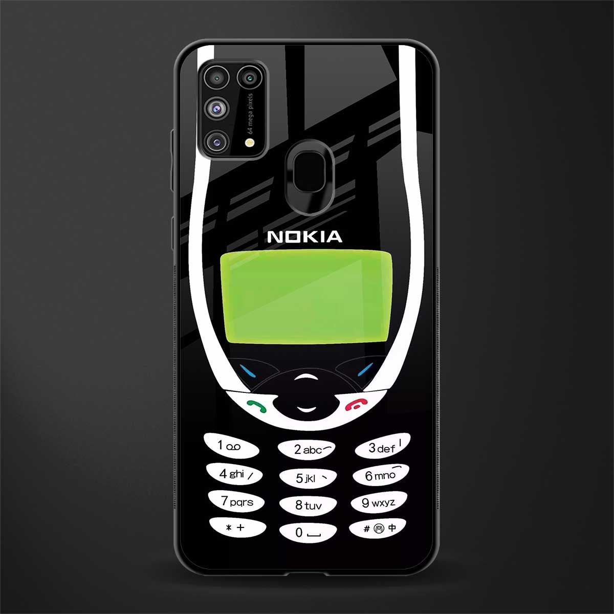 nokia 3310 vintage glass case for samsung galaxy m31 prime edition image