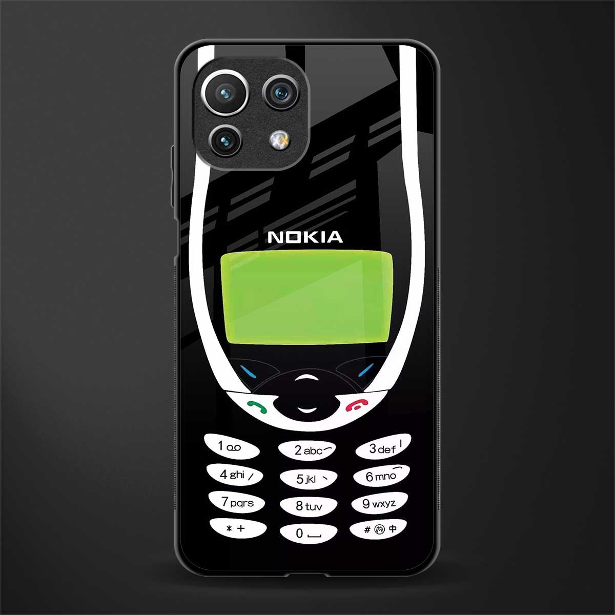 nokia 3310 vintage glass case for mi 11 lite image