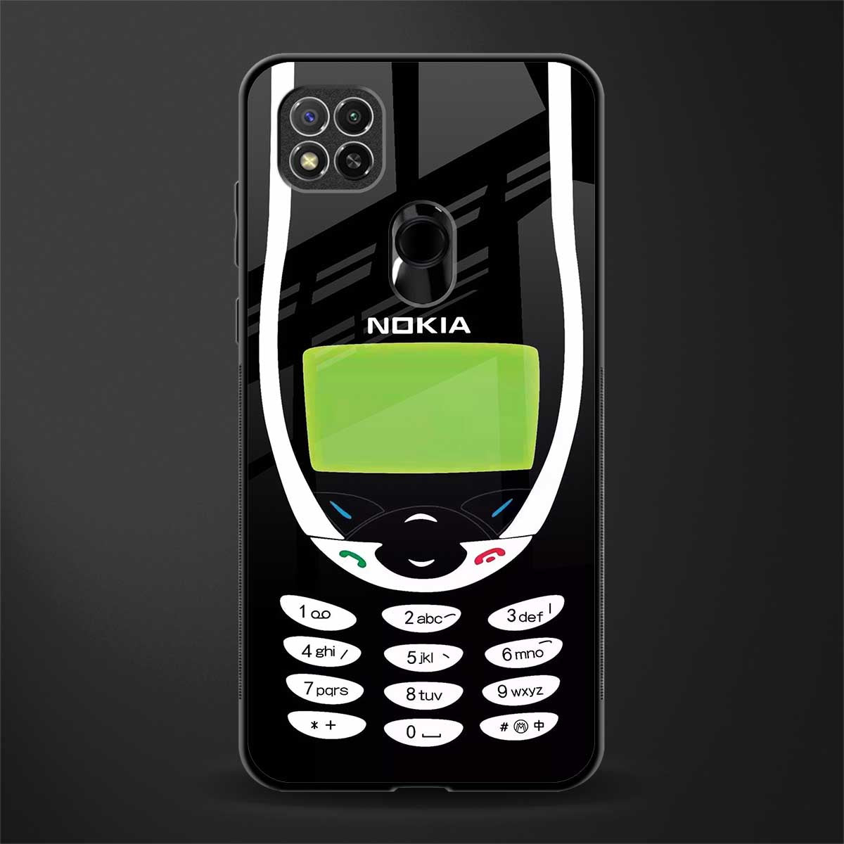 nokia 3310 vintage glass case for redmi 9 image