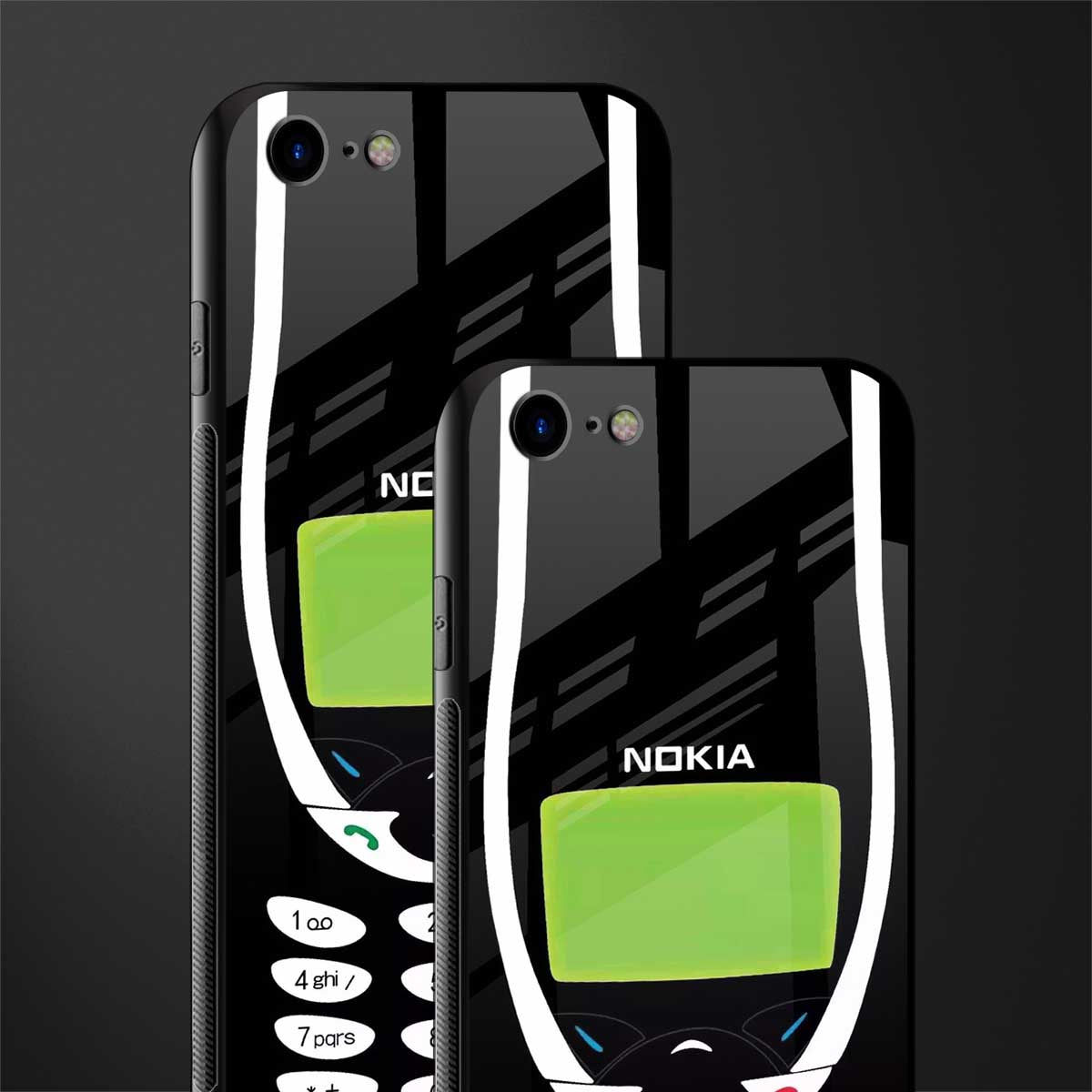 nokia 3310 vintage glass case for iphone se 2020 image-2