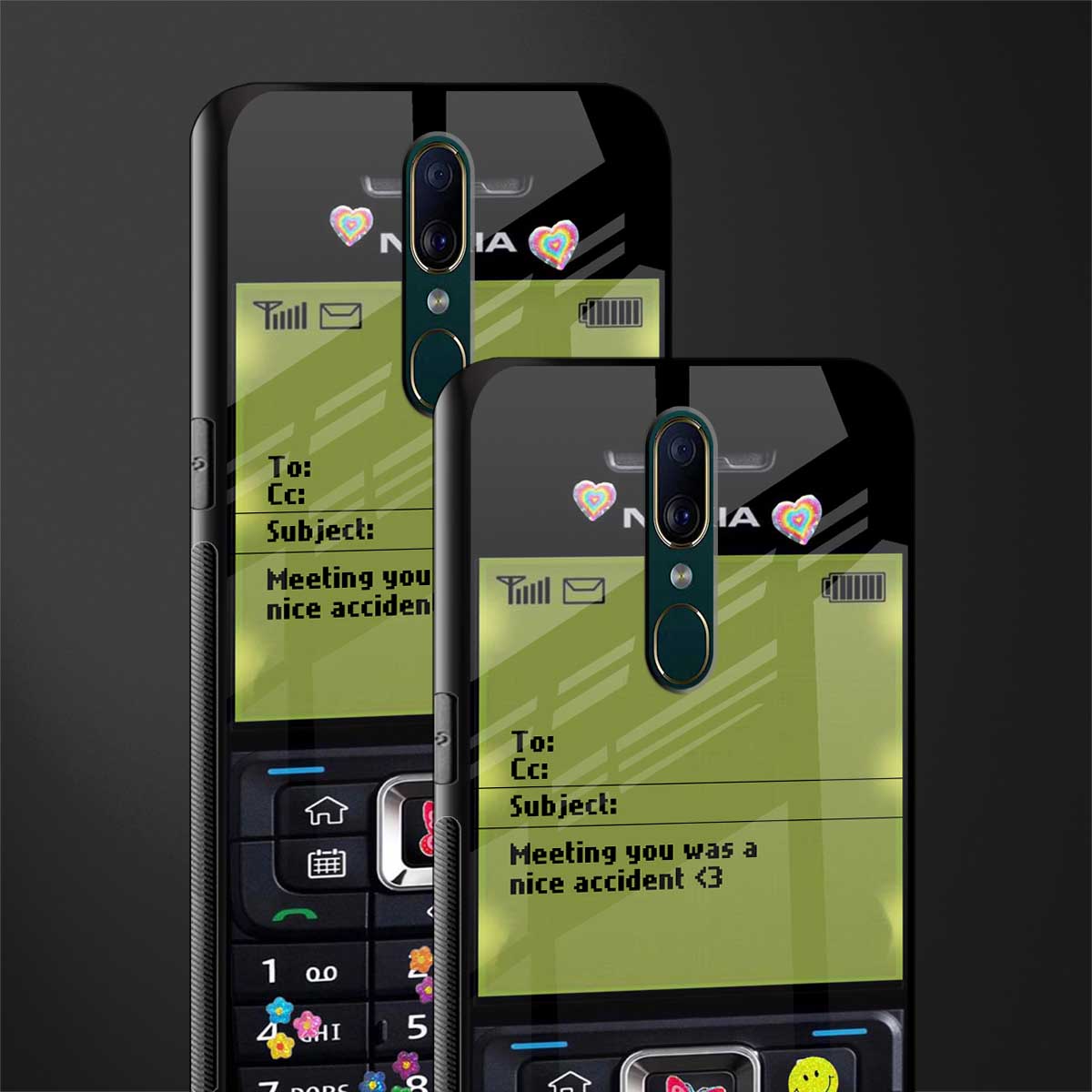 nokia vintage glass case for oppo a9 image-2