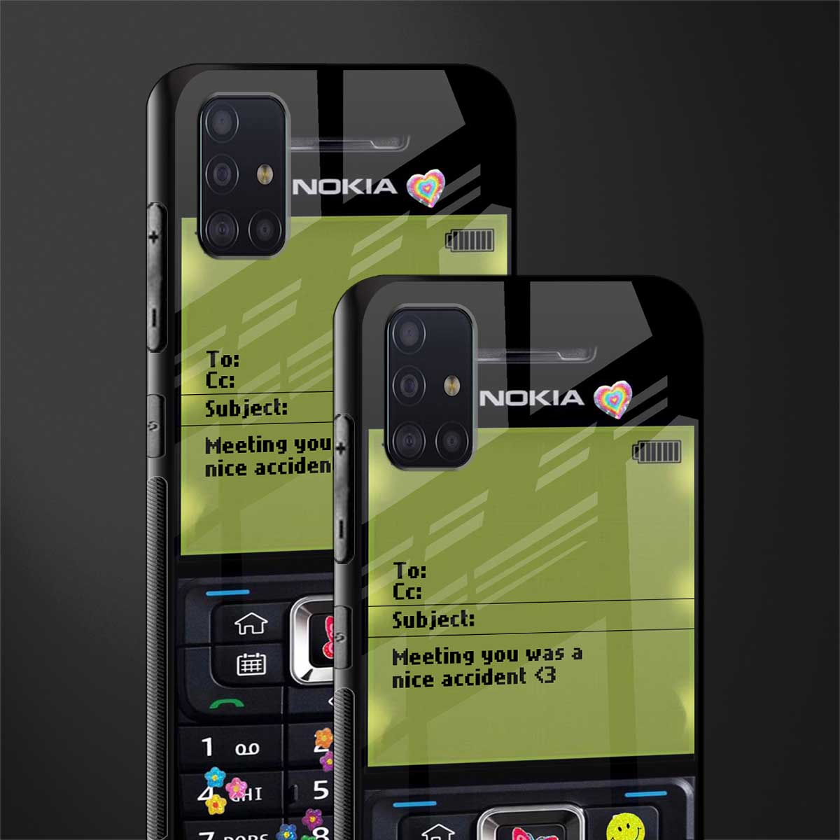nokia vintage glass case for samsung galaxy a71 image-2