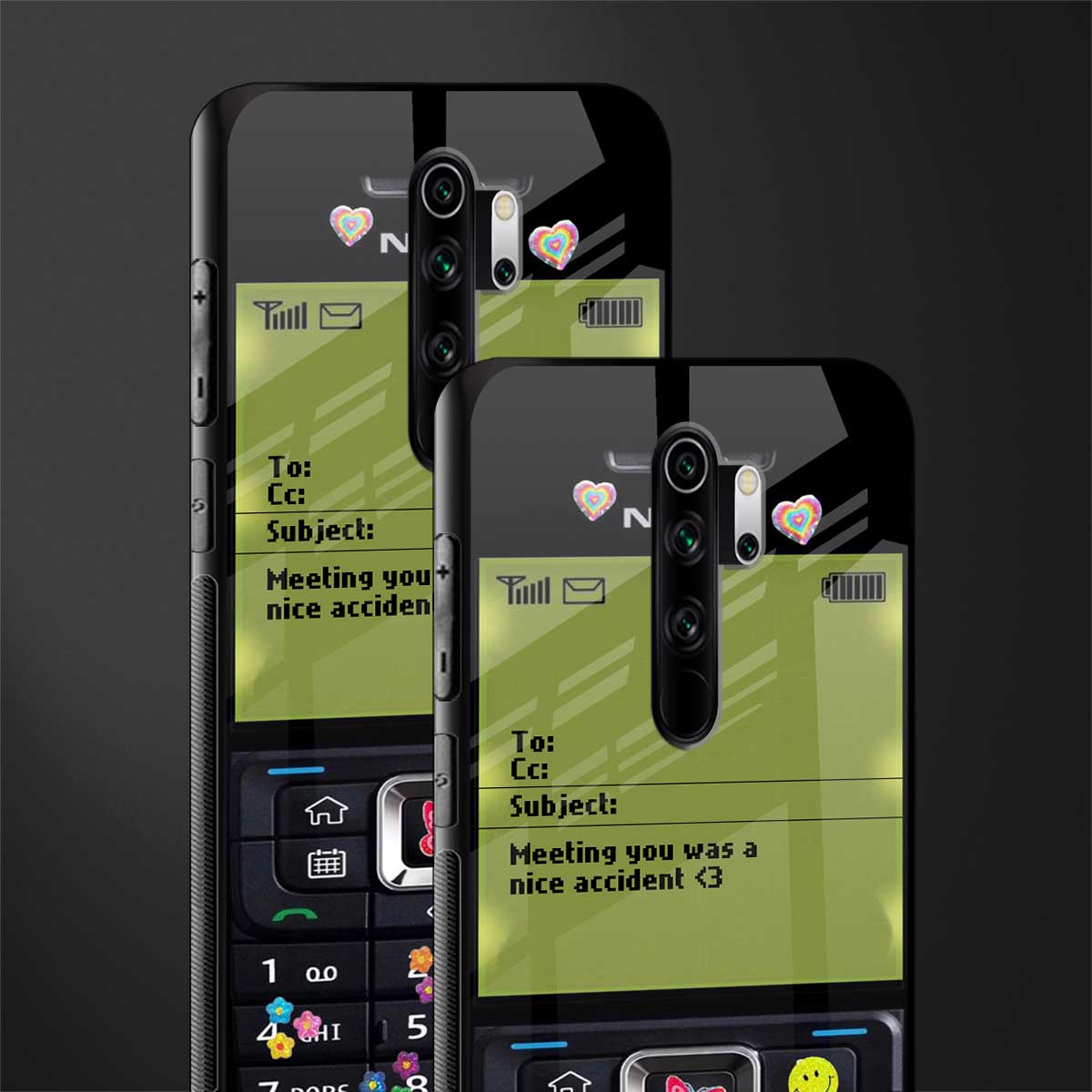 nokia vintage glass case for redmi note 8 pro image-2