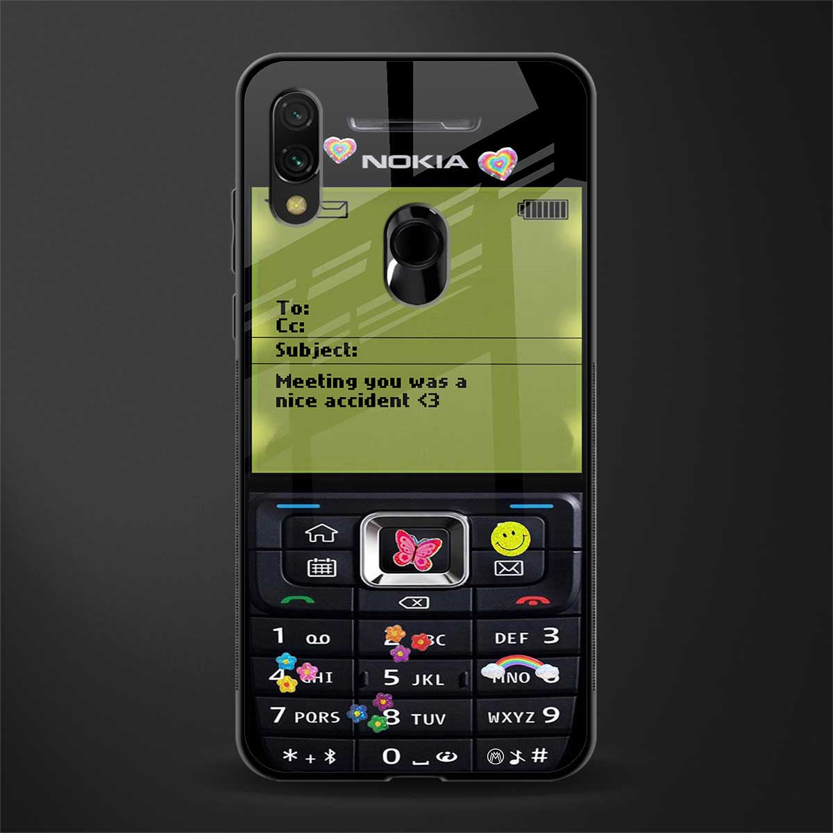 nokia vintage glass case for redmi y3 image