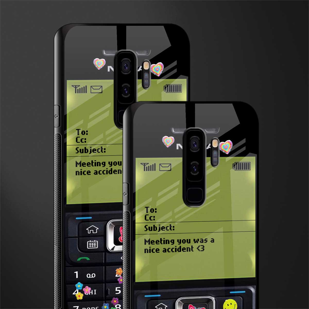 nokia vintage glass case for samsung galaxy s9 plus image-2