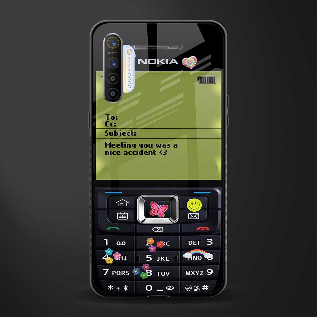 nokia vintage glass case for realme x2 image
