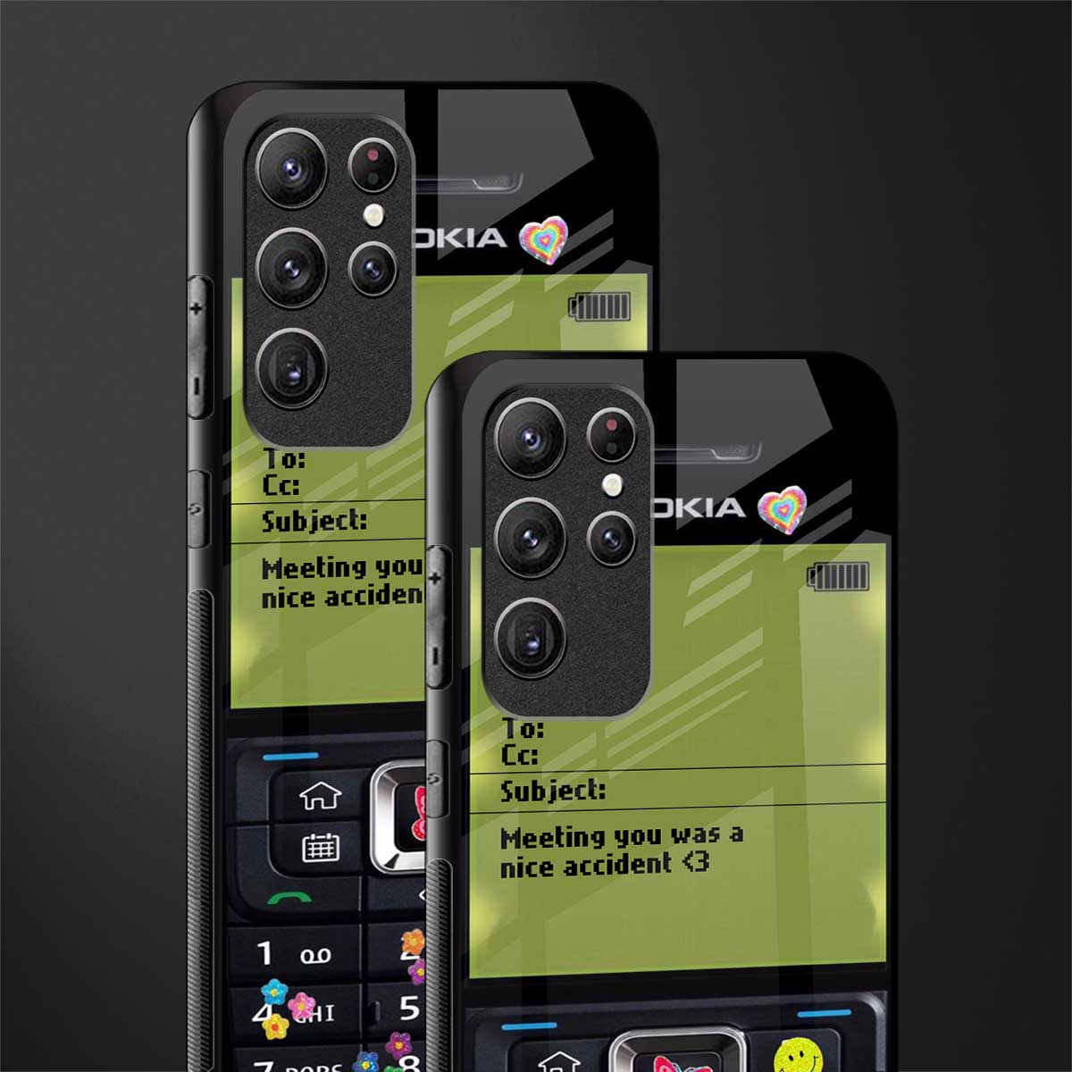 nokia vintage glass case for samsung galaxy s22 ultra 5g image-2