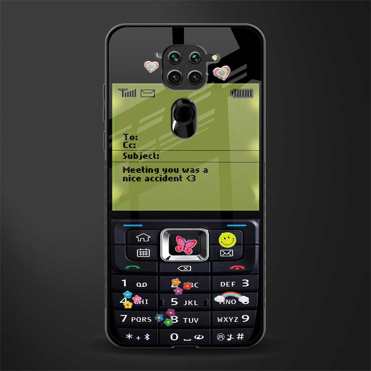 nokia vintage glass case for redmi note 9 image