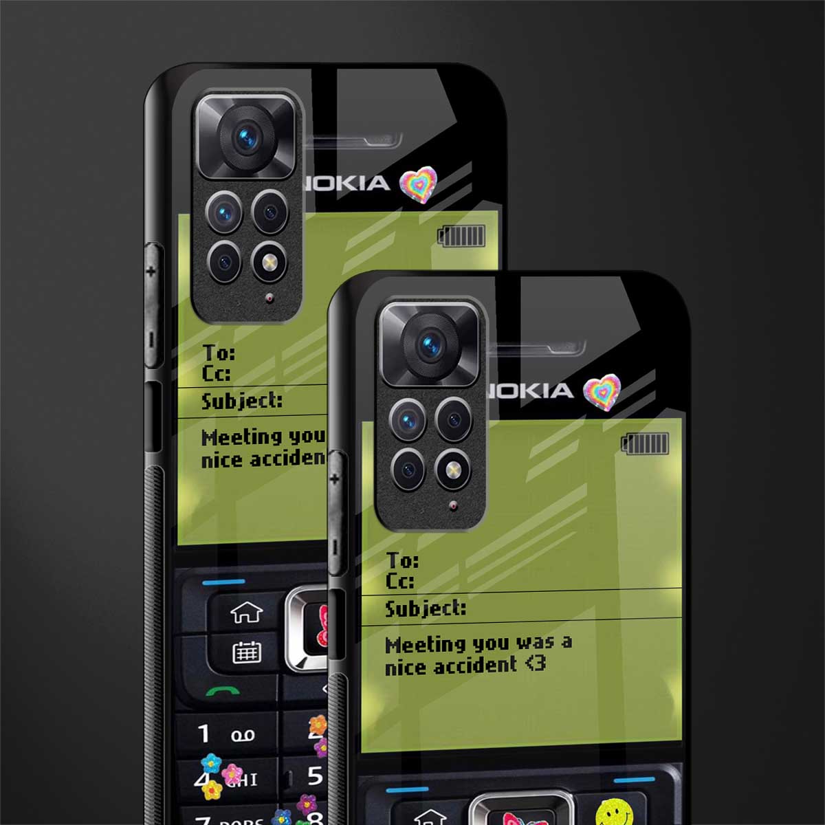 nokia vintage glass case for redmi note 11s image-2