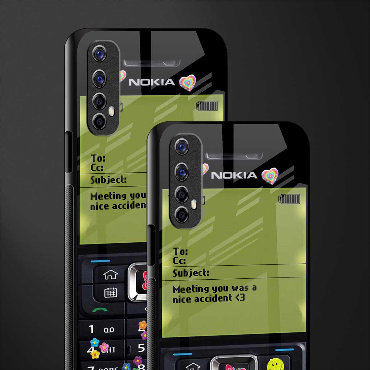 nokia vintage glass case for realme 7 image-2