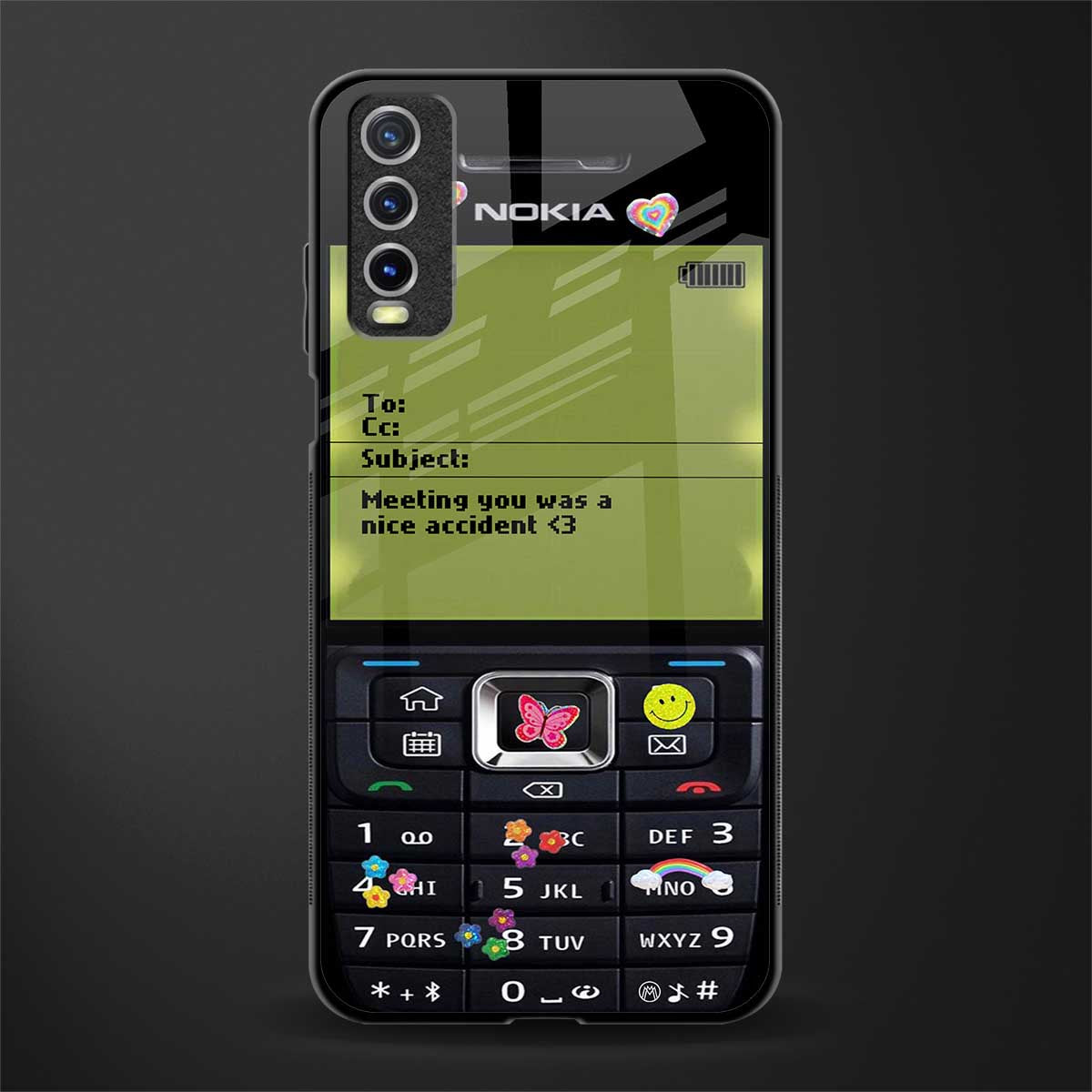 nokia vintage glass case for vivo y20 image