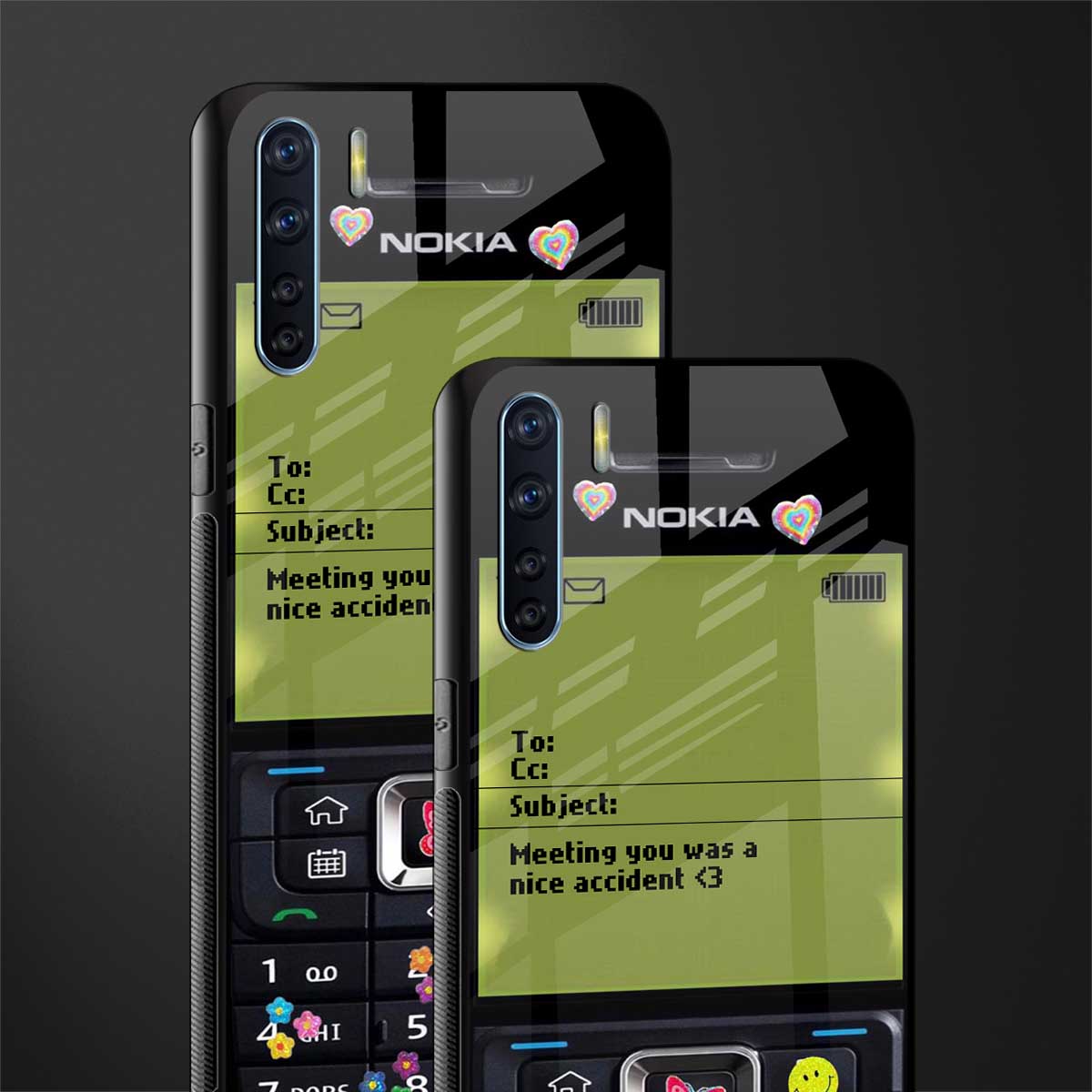 nokia vintage glass case for oppo f15 image-2