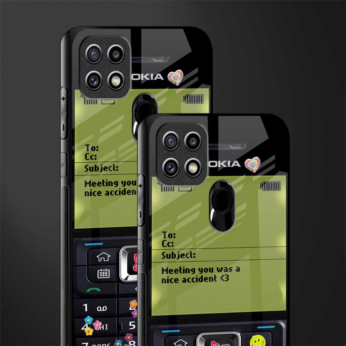nokia vintage glass case for oppo a15s image-2