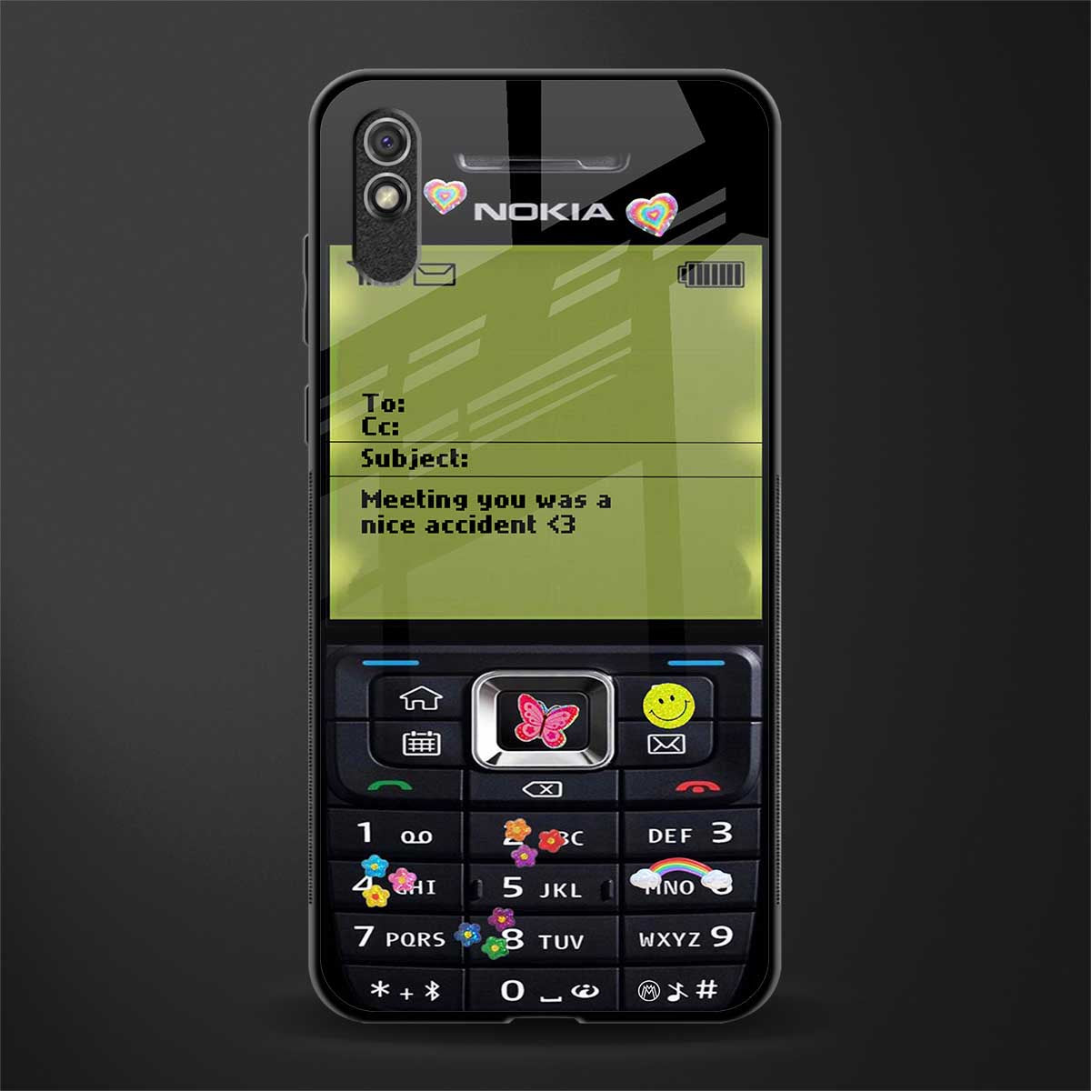 nokia vintage glass case for redmi 9i image