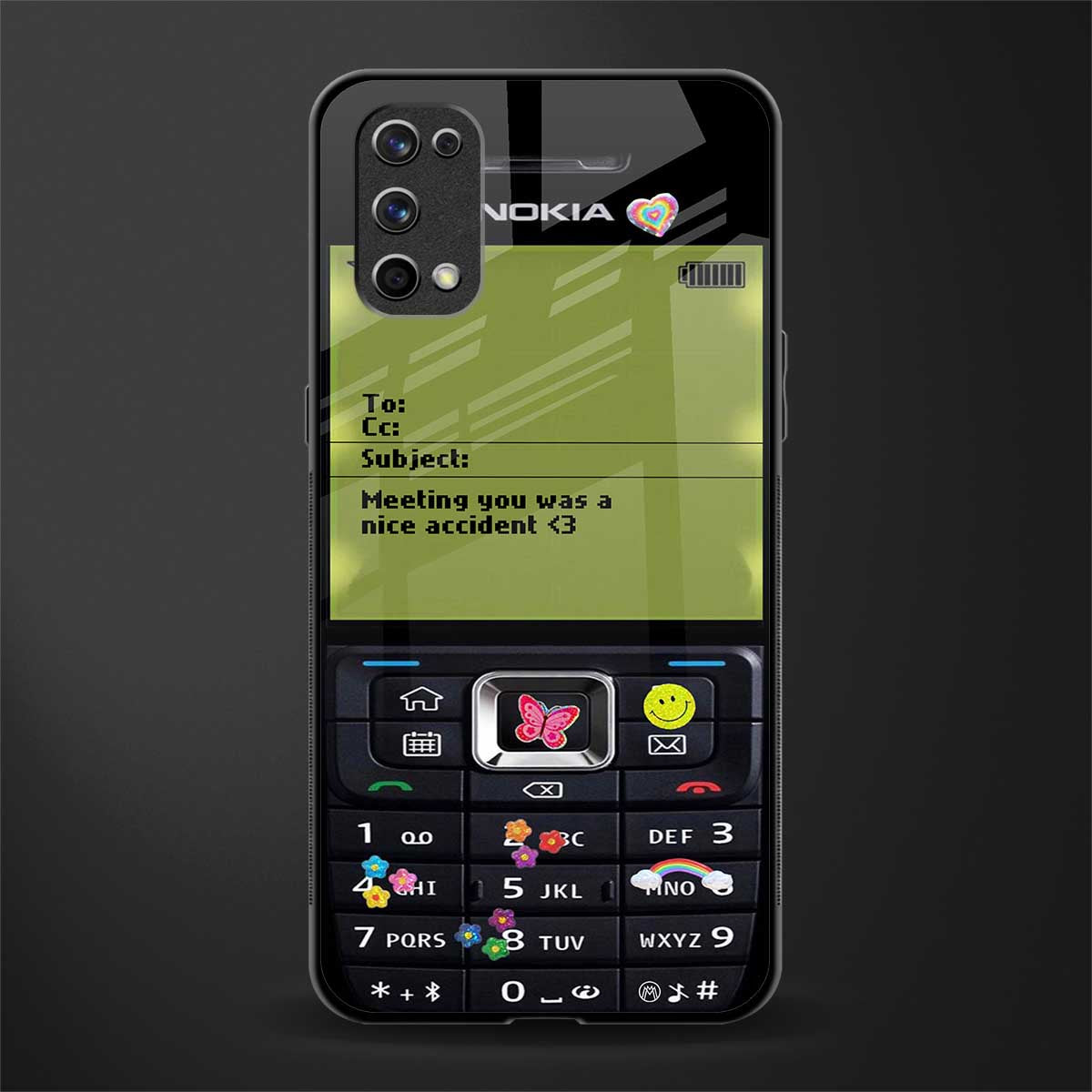 nokia vintage glass case for realme 7 pro image