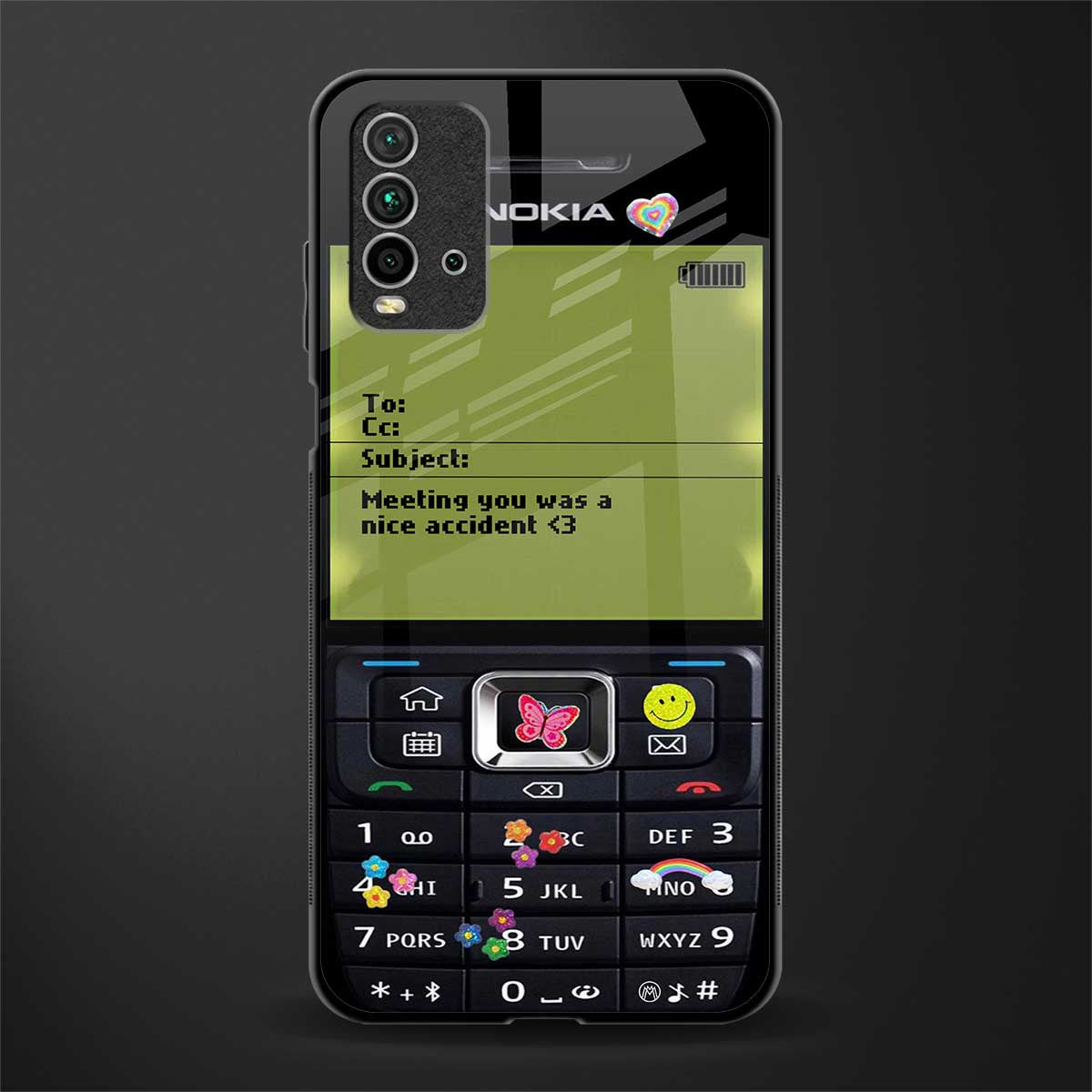 nokia vintage glass case for redmi 9 power image