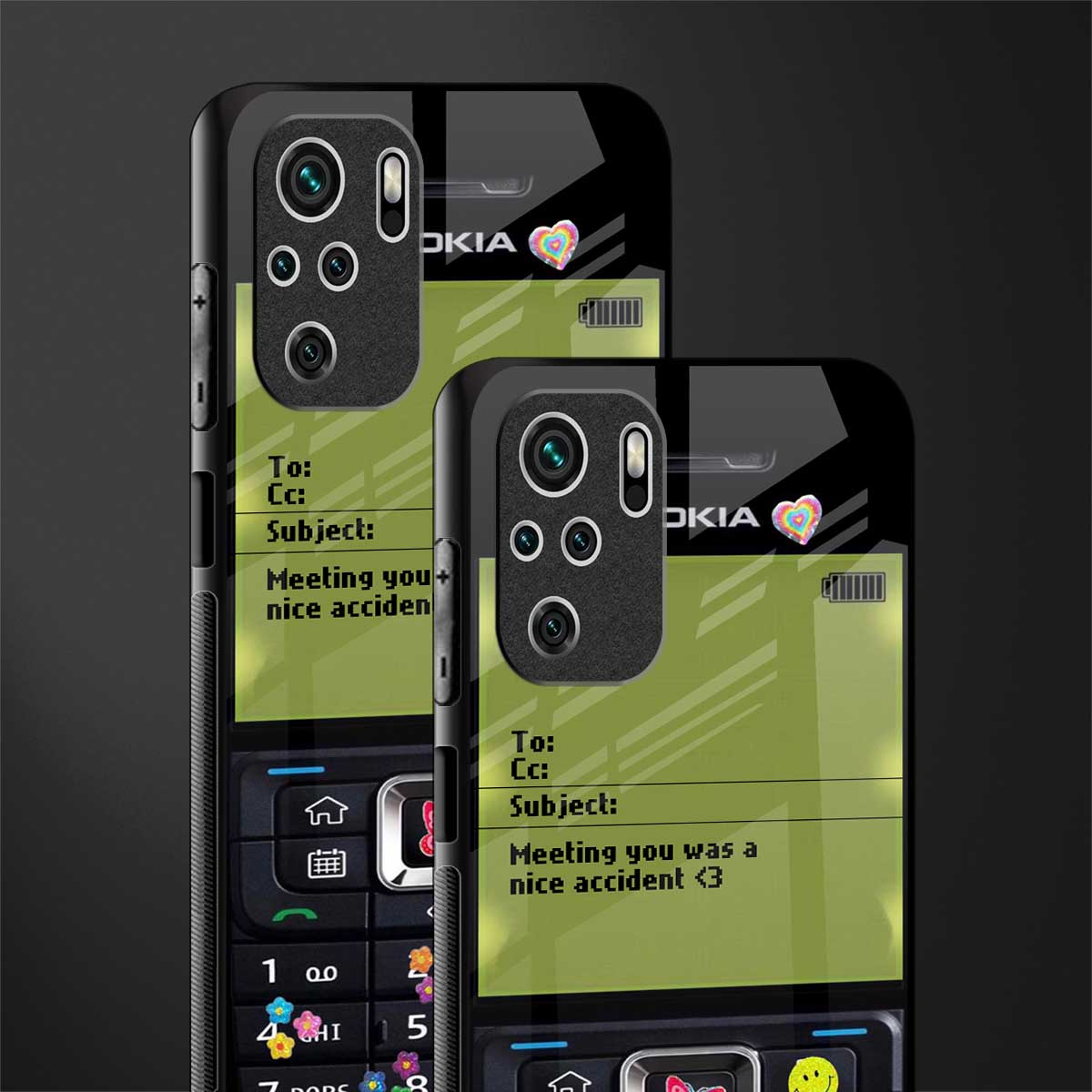 nokia vintage glass case for redmi note 10 image-2