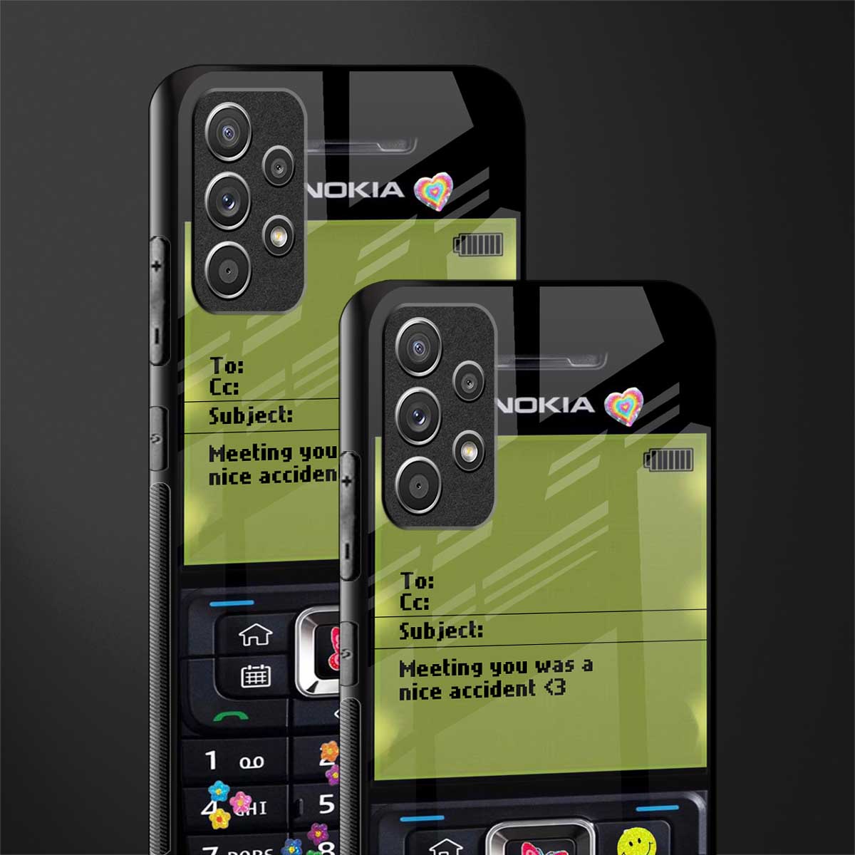 nokia vintage glass case for samsung galaxy a72 image-2