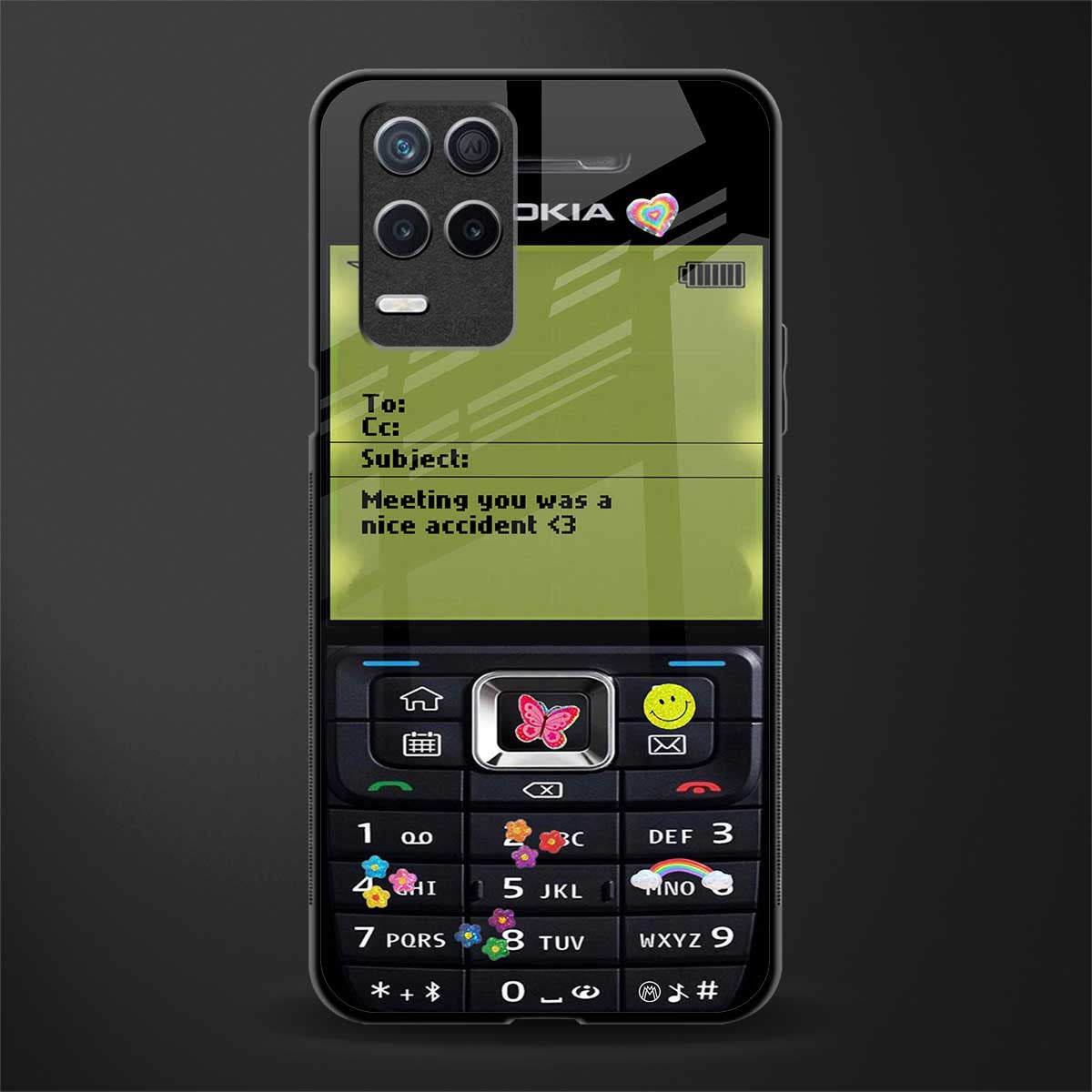 nokia vintage glass case for realme narzo 30 5g image