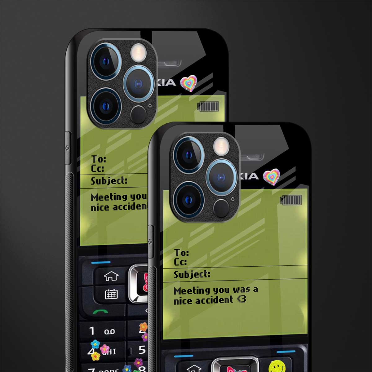 nokia vintage glass case for iphone 12 pro image-2