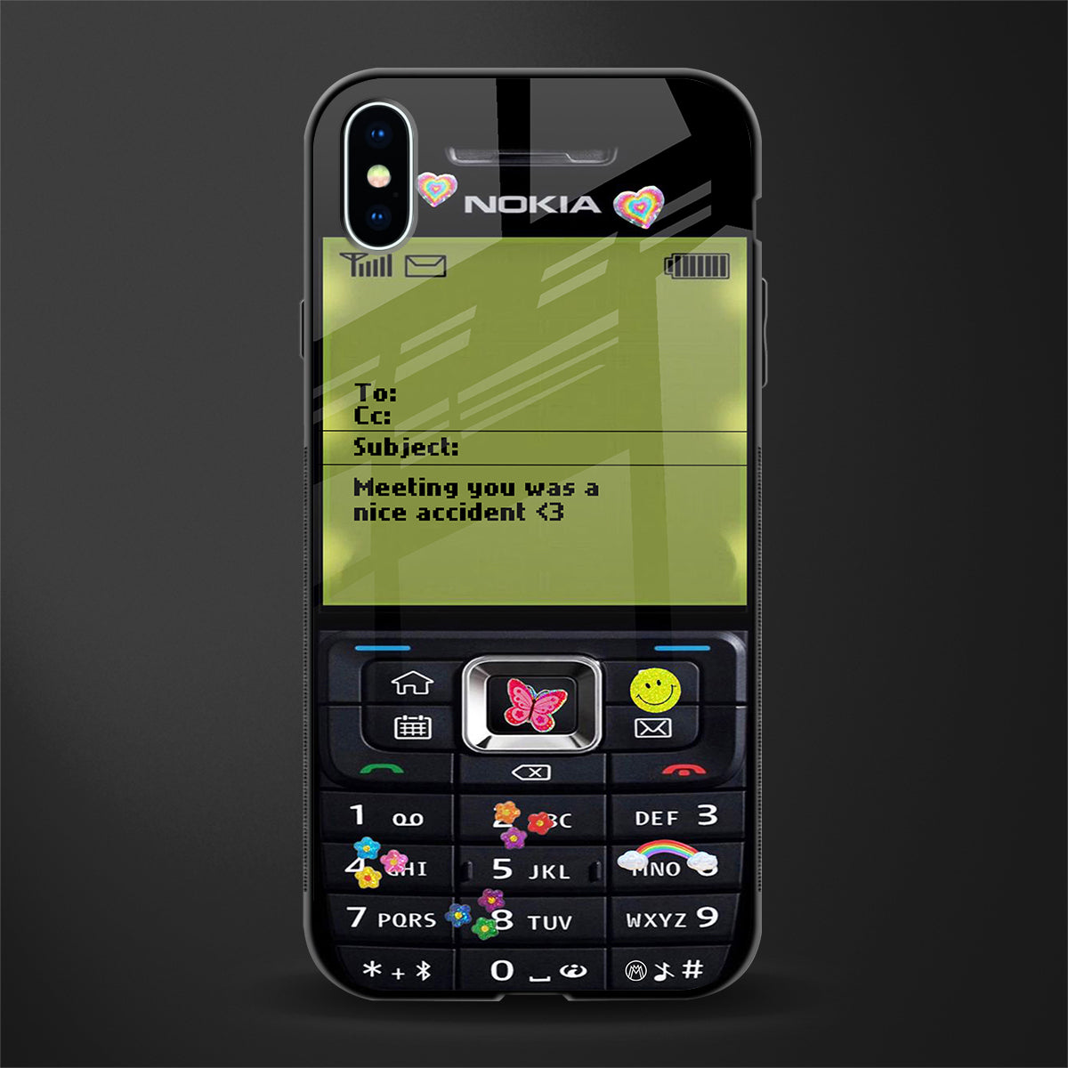 nokia vintage glass case for iphone xs max image