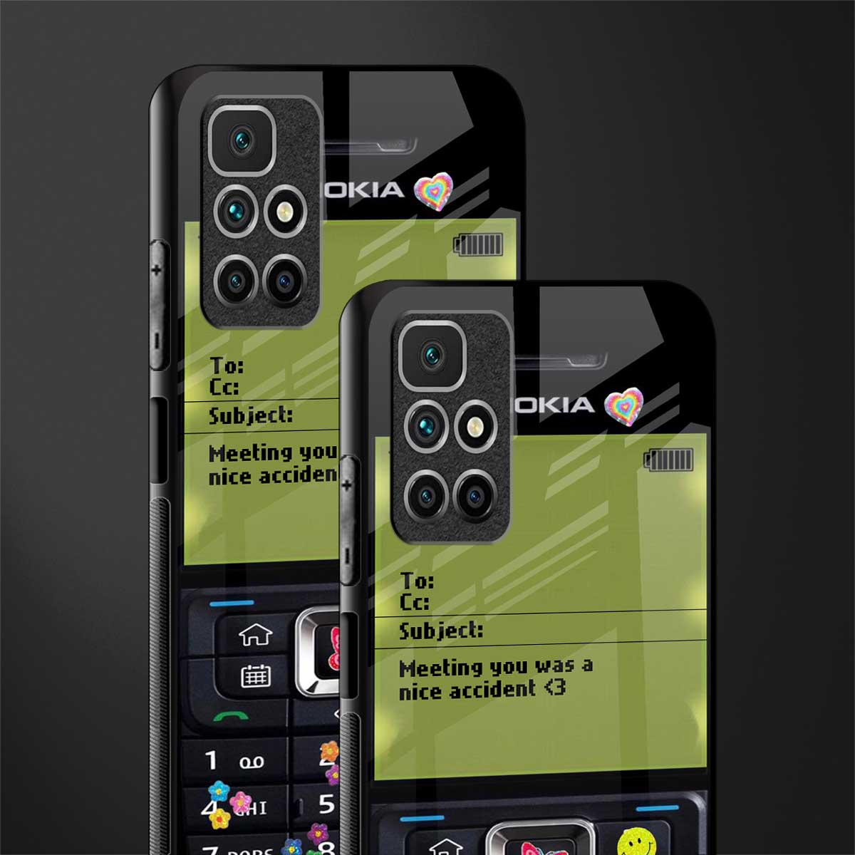nokia vintage glass case for redmi 10 prime image-2
