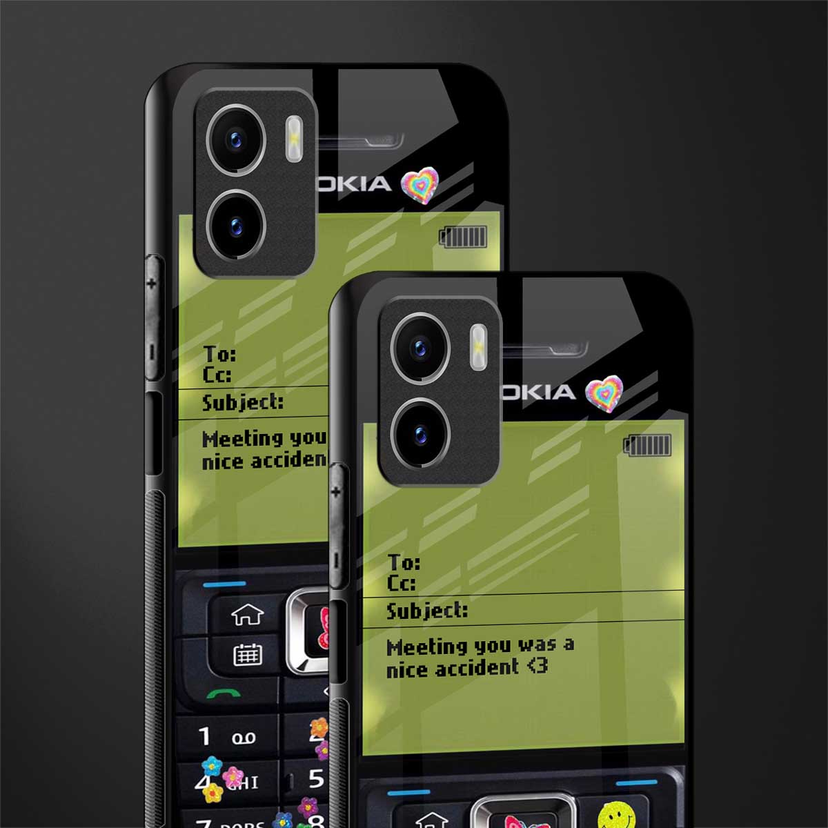 nokia vintage glass case for vivo y15s image-2
