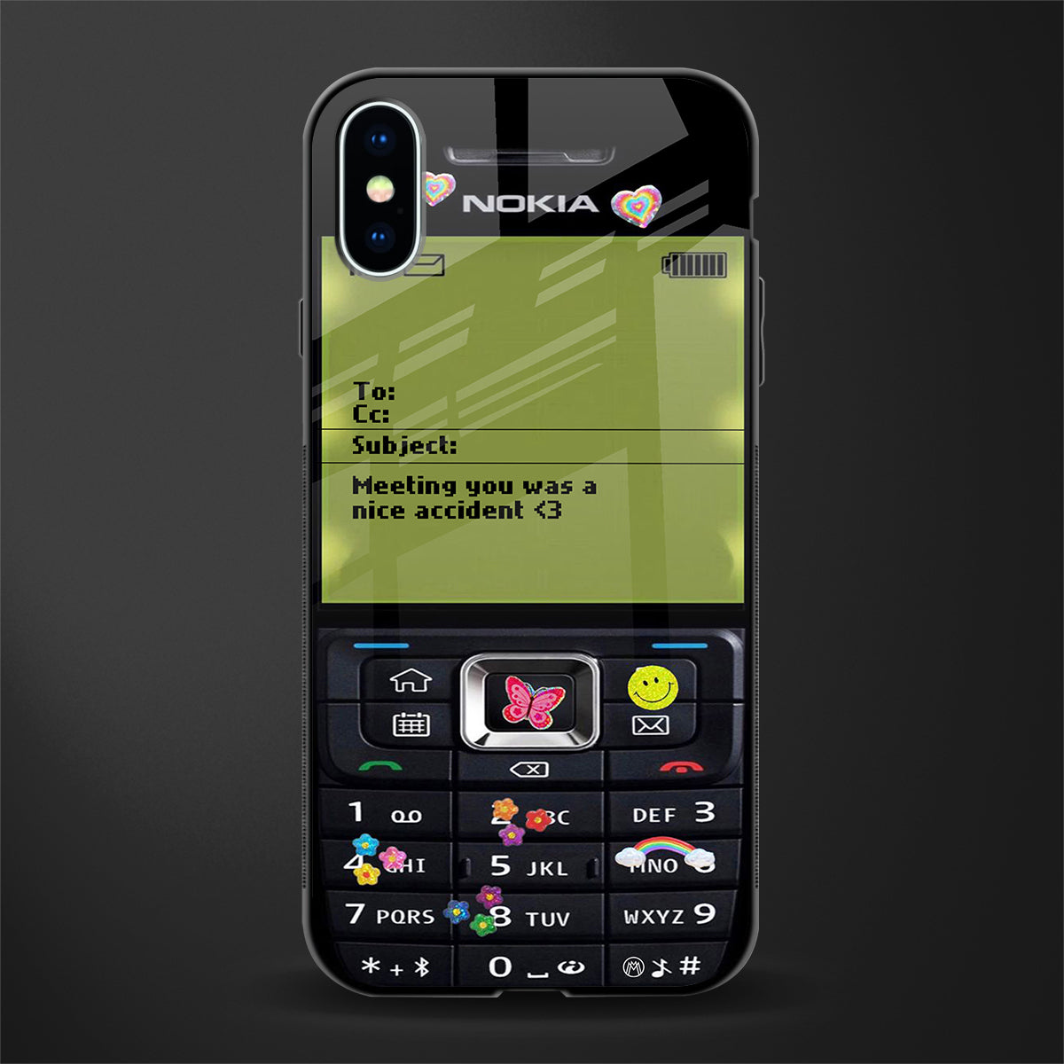 nokia vintage glass case for iphone xs image