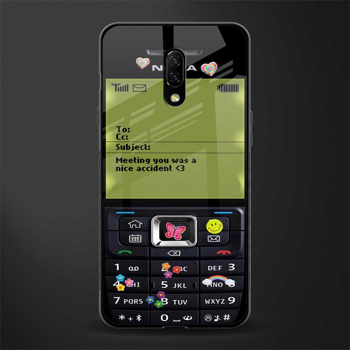 nokia vintage glass case for oneplus 7 image