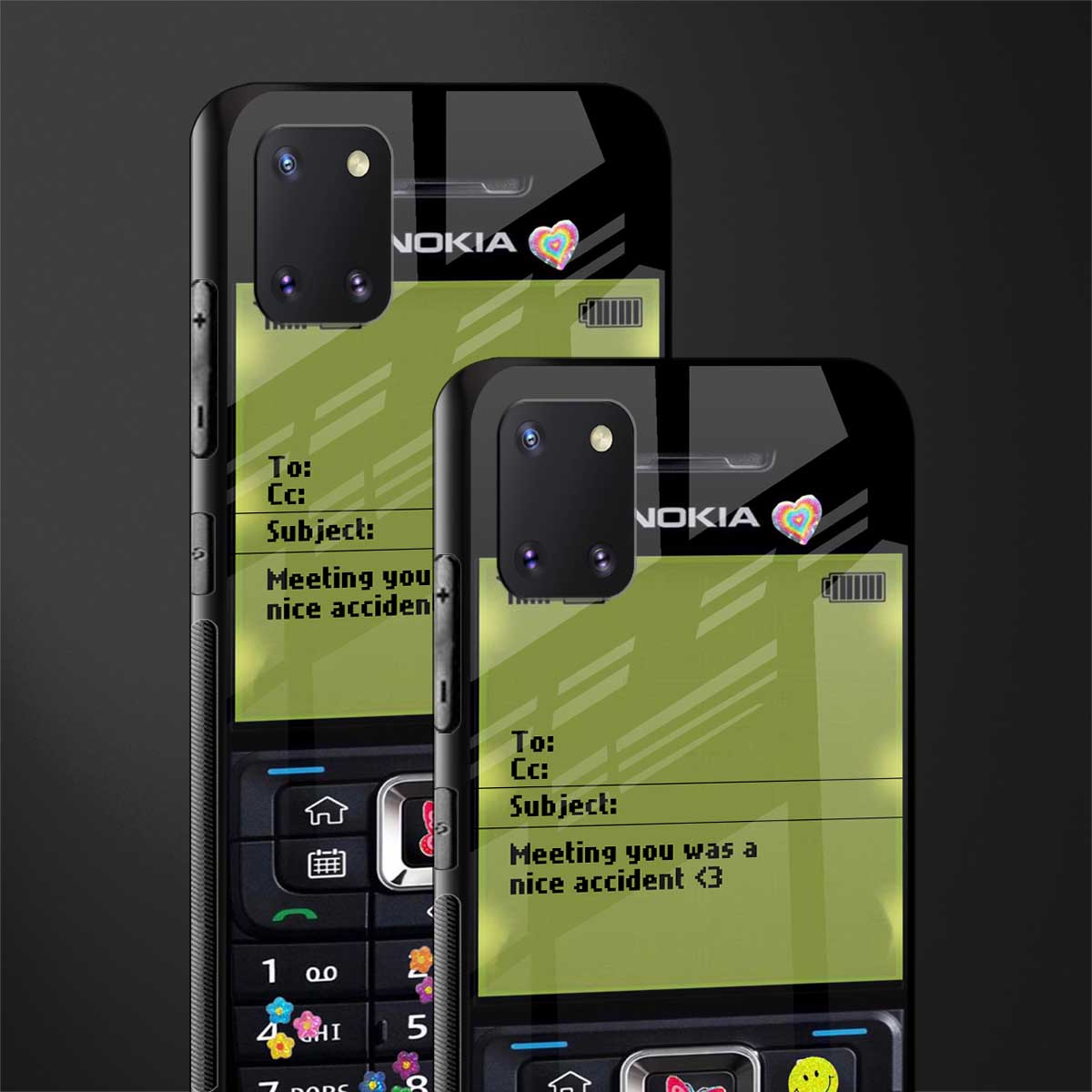 nokia vintage glass case for samsung a81 image-2