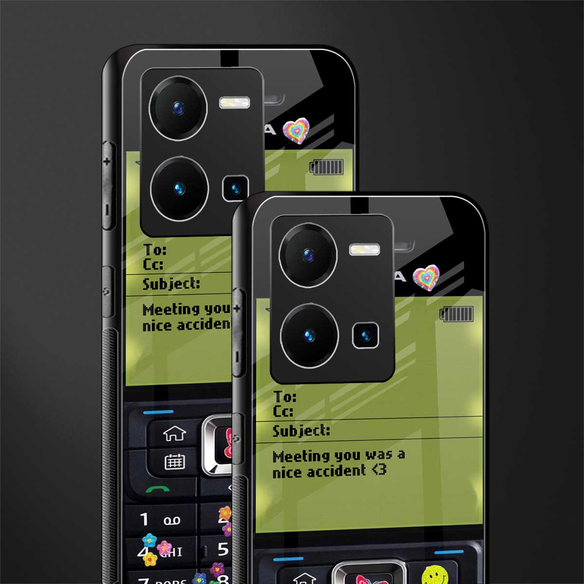 nokia vintage back phone cover | glass case for vivo y35 4g