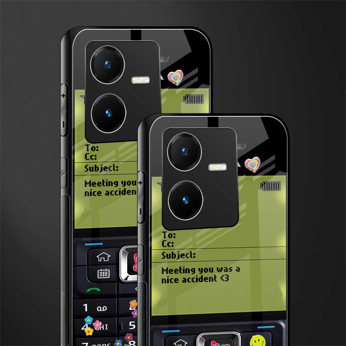 nokia vintage back phone cover | glass case for vivo y22