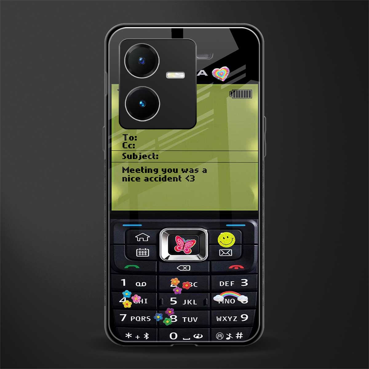 nokia vintage back phone cover | glass case for vivo y22