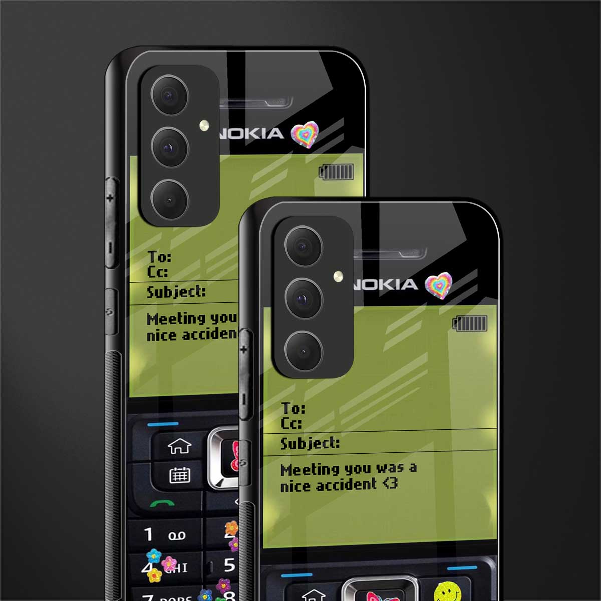 nokia vintage back phone cover | glass case for samsung galaxy a54 5g