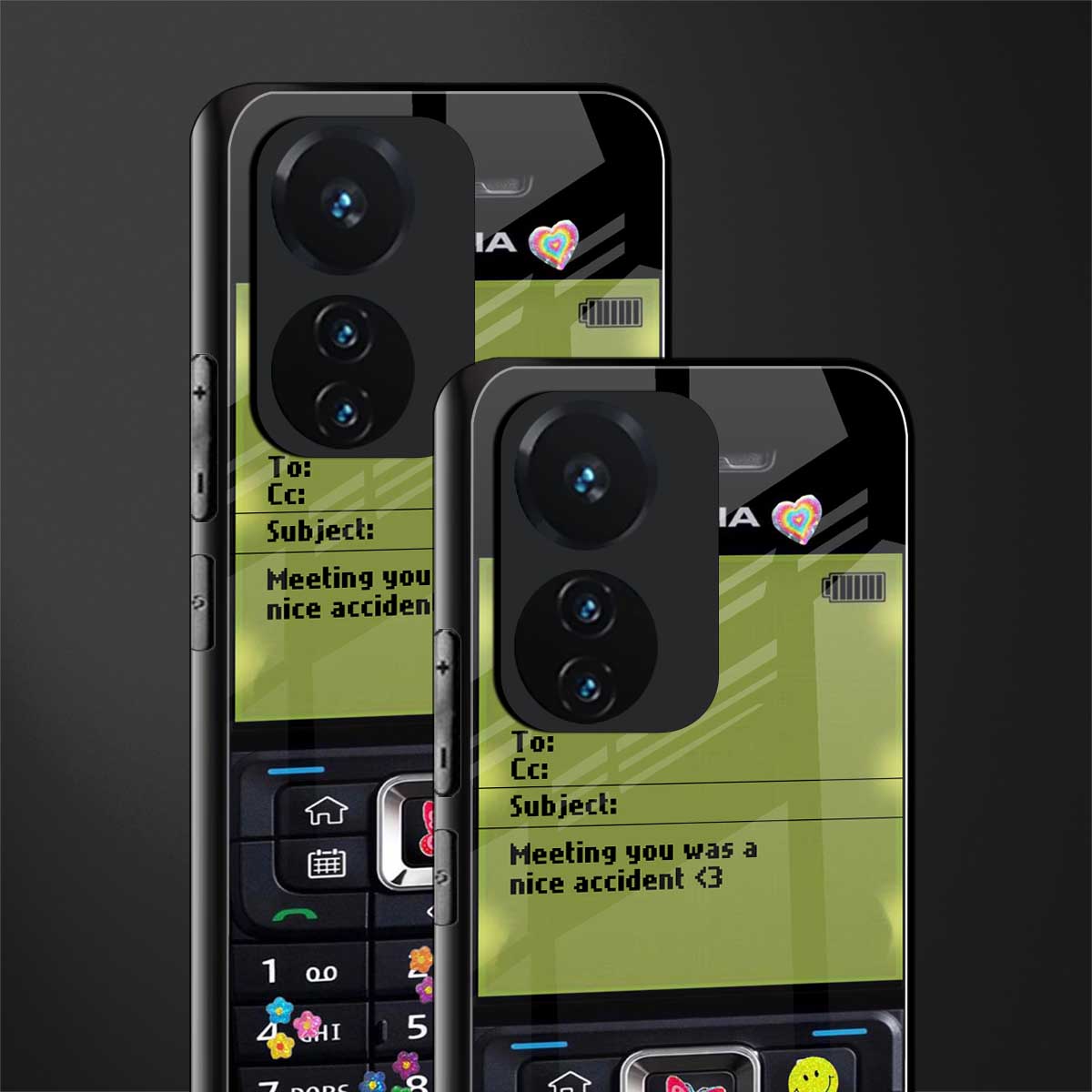 nokia vintage back phone cover | glass case for vivo t1 44w 4g