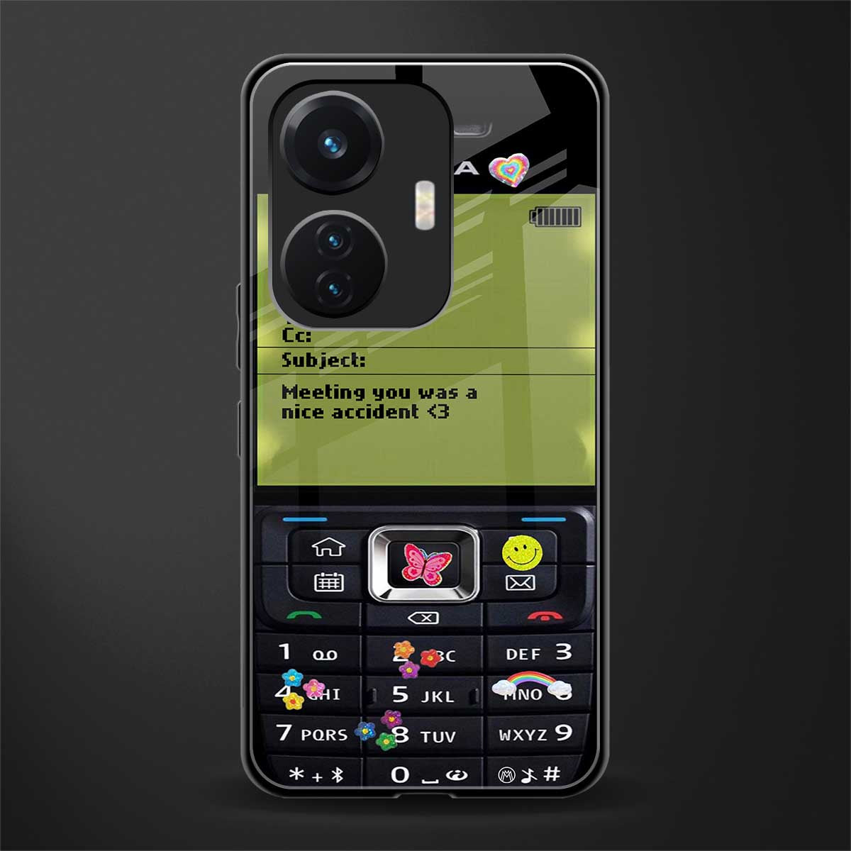nokia vintage back phone cover | glass case for vivo t1 44w 4g