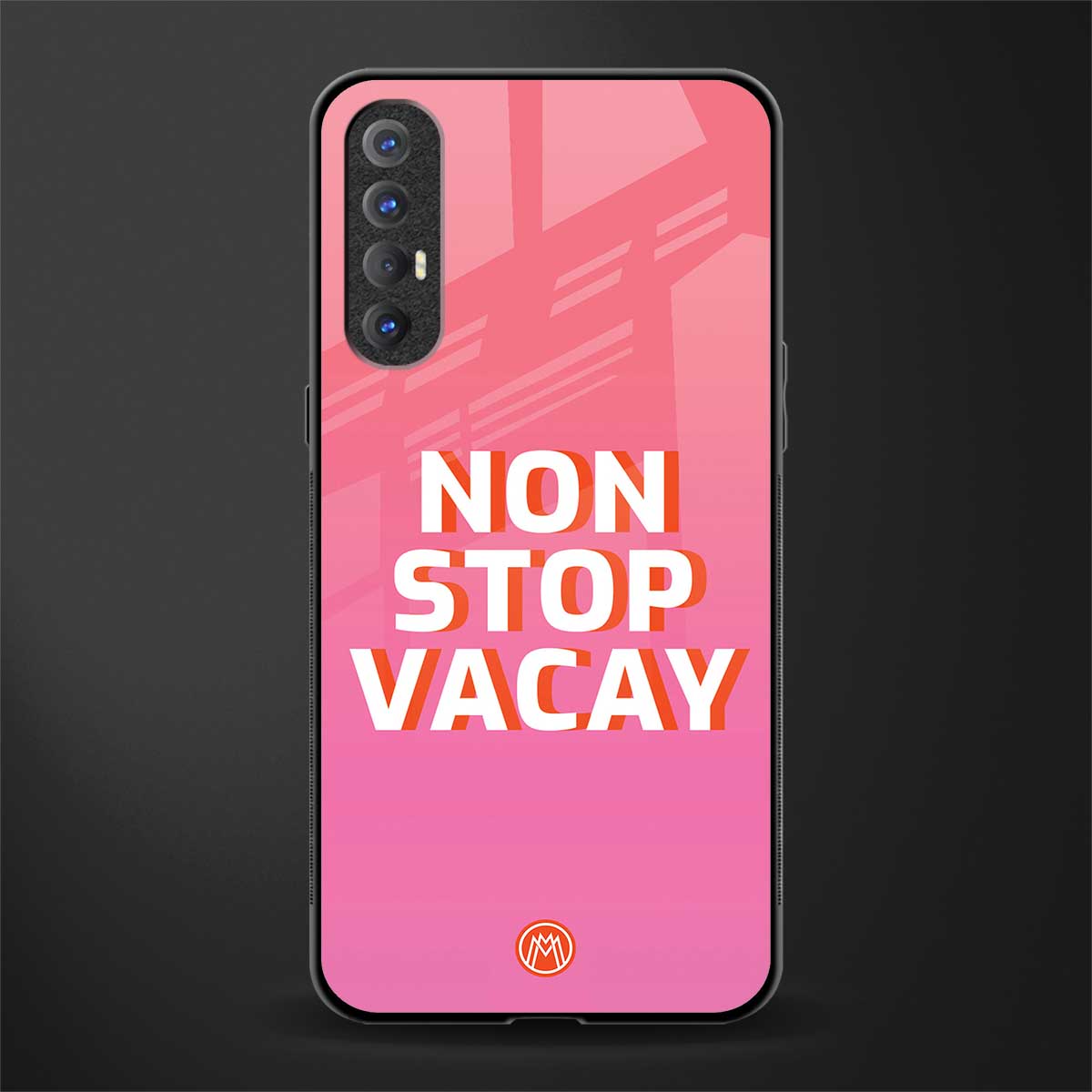 non stop vacay glass case for oppo reno 3 pro image