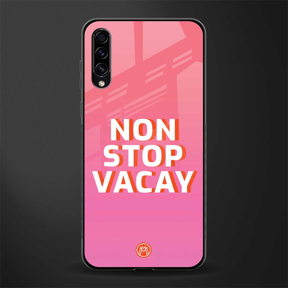 non stop vacay glass case for samsung galaxy a70 image