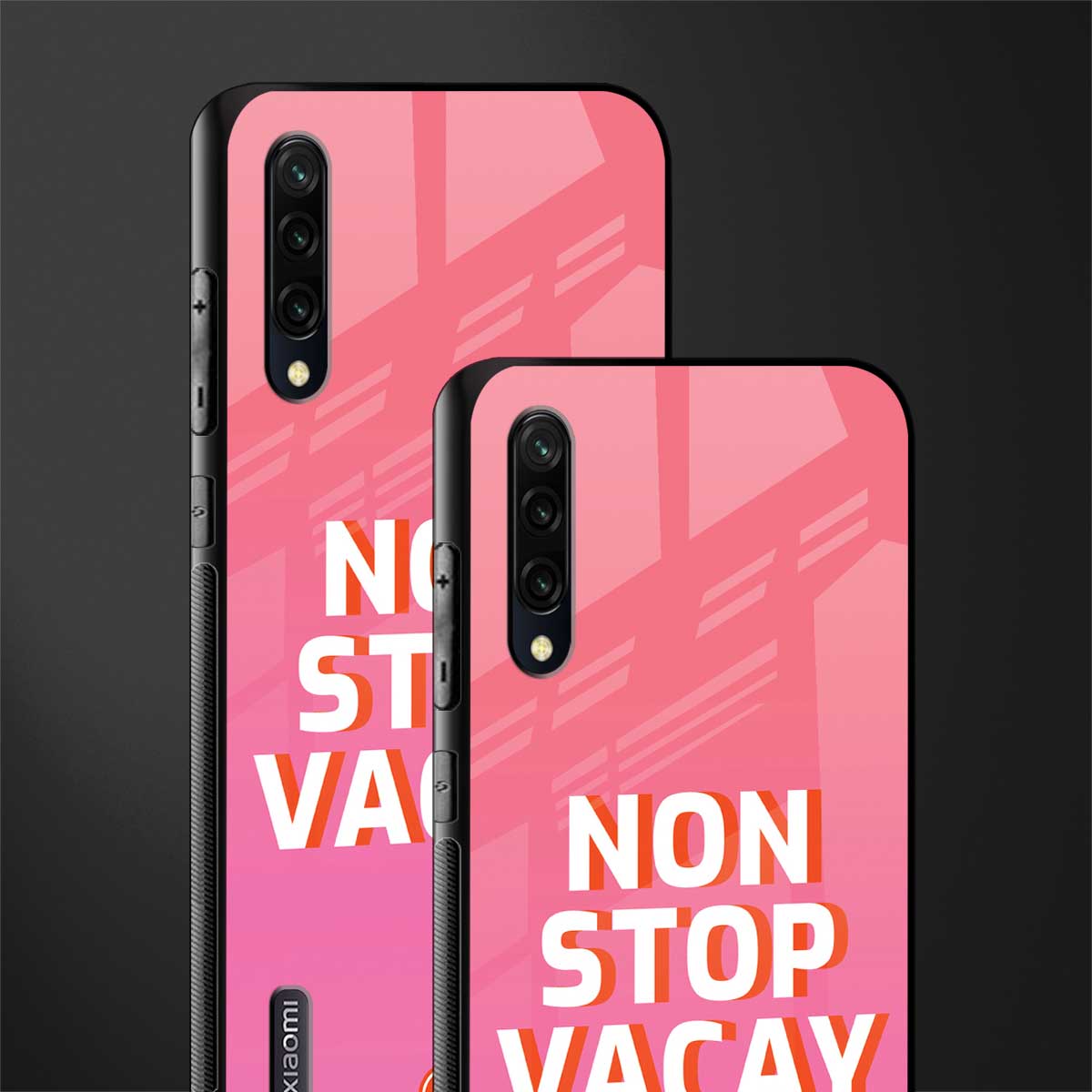 non stop vacay glass case for mi a3 redmi a3 image-2