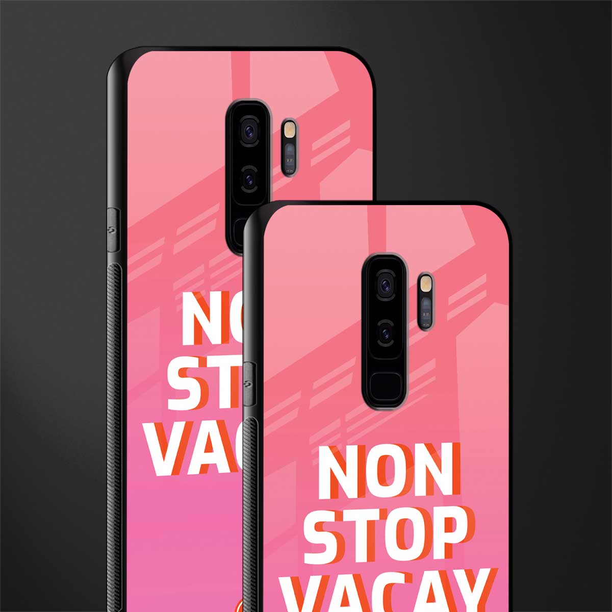 non stop vacay glass case for samsung galaxy s9 plus image-2