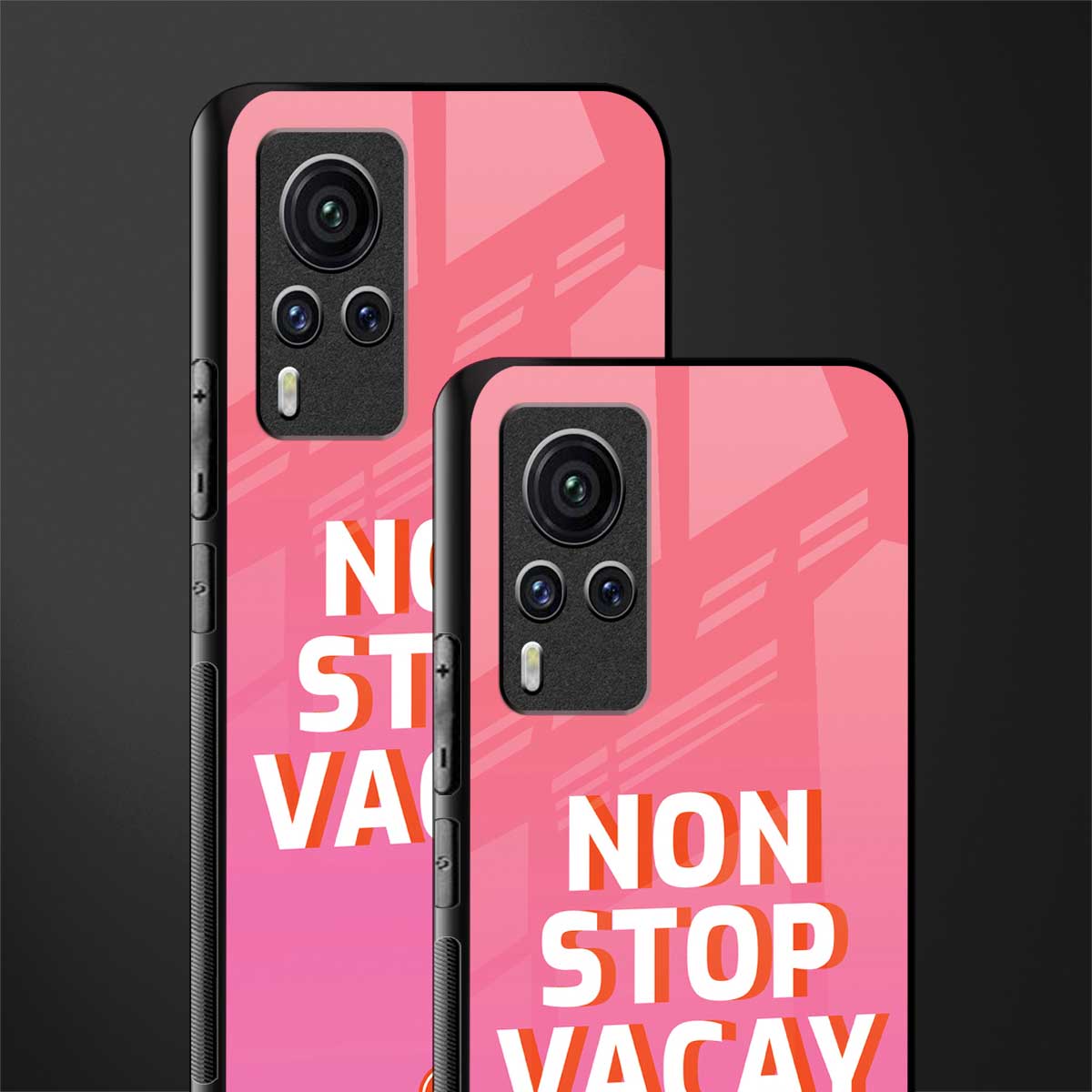 non stop vacay glass case for vivo x60 pro image-2