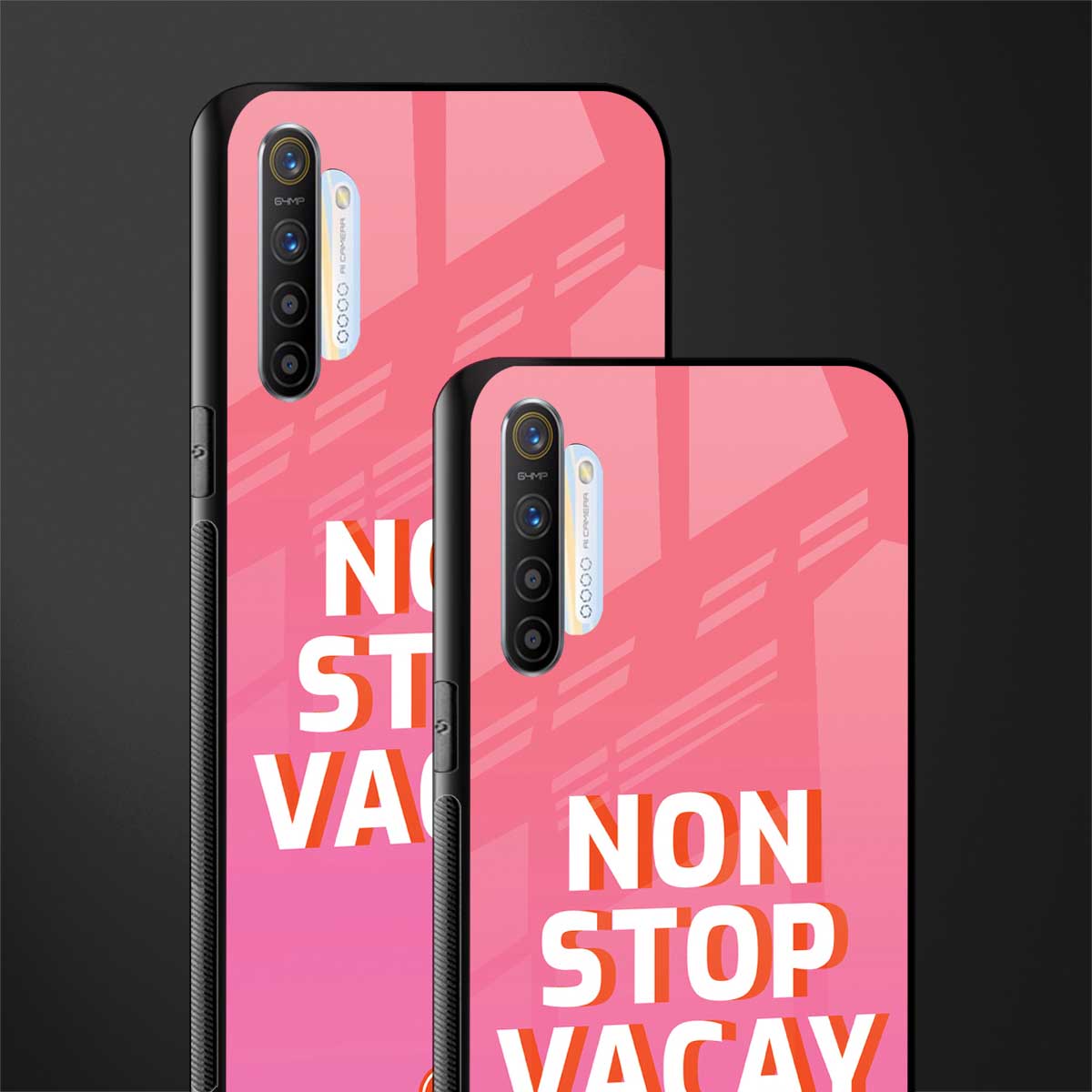 non stop vacay glass case for realme x2 image-2